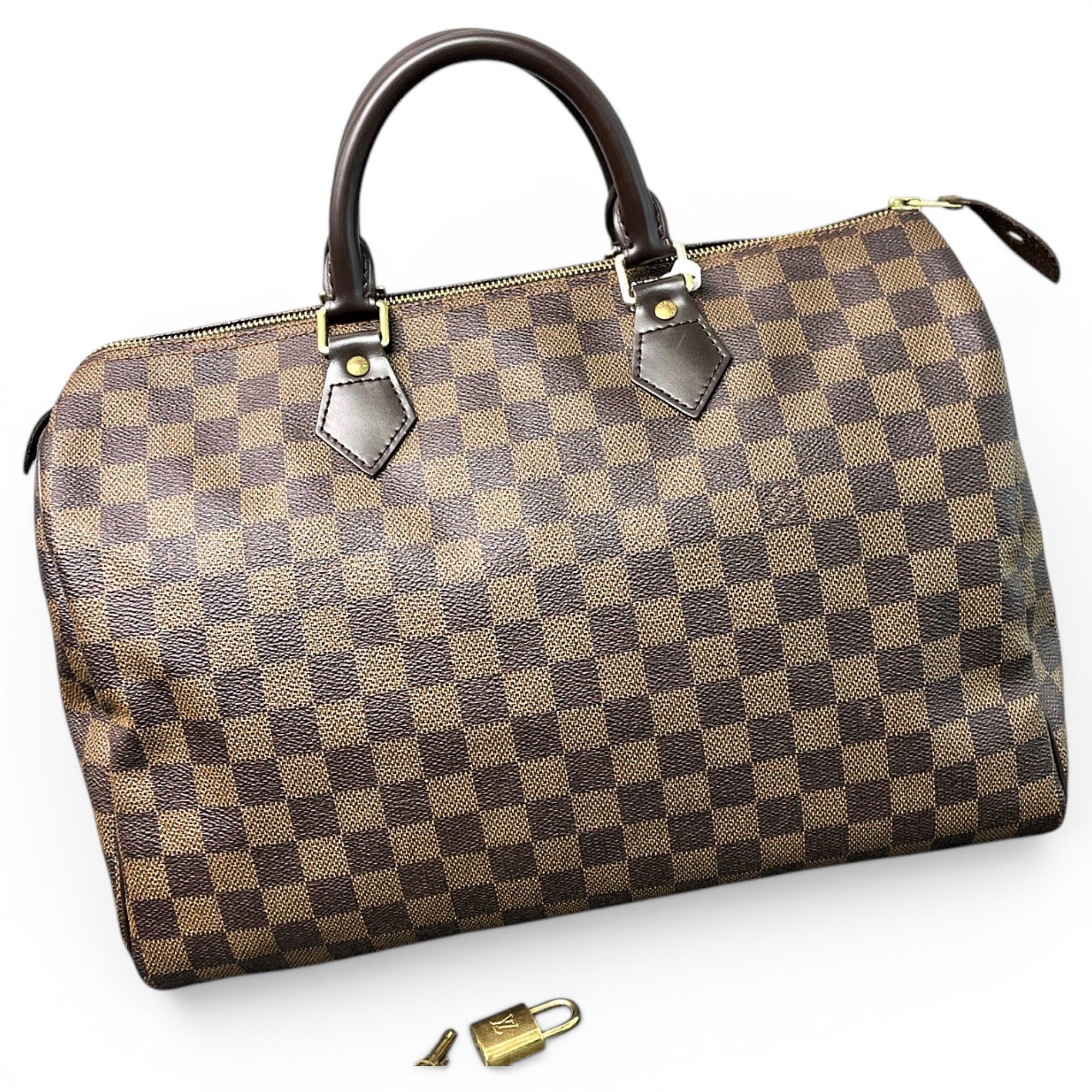 Speedy leather handbag