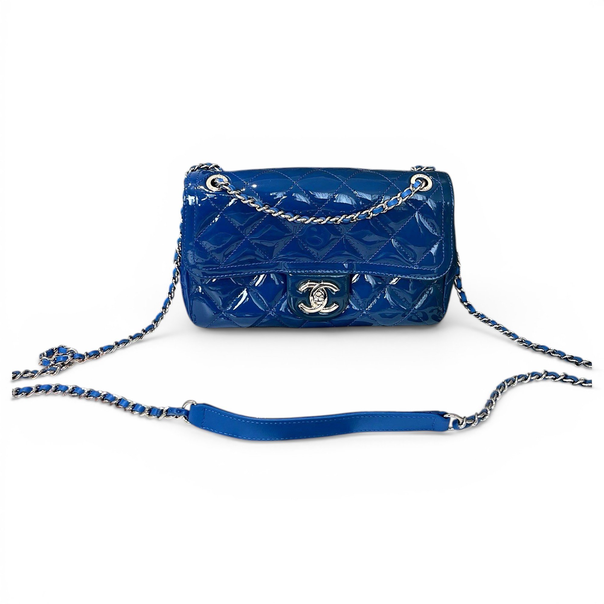 Patent leather handbag