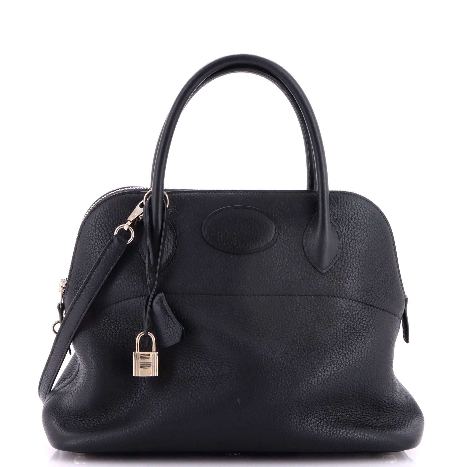 Hermes Bolide 31 Handbag Black Clemence Leather 2019