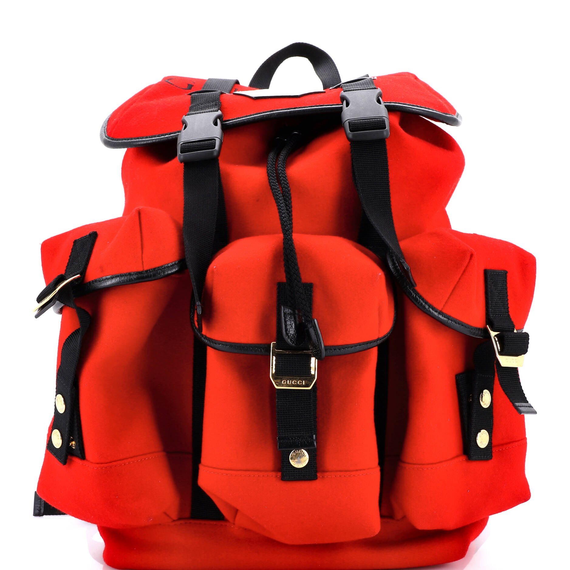 Gucci Aria 100th Anniversary Off The Grid Backpack Embroidered Felt with Leather
