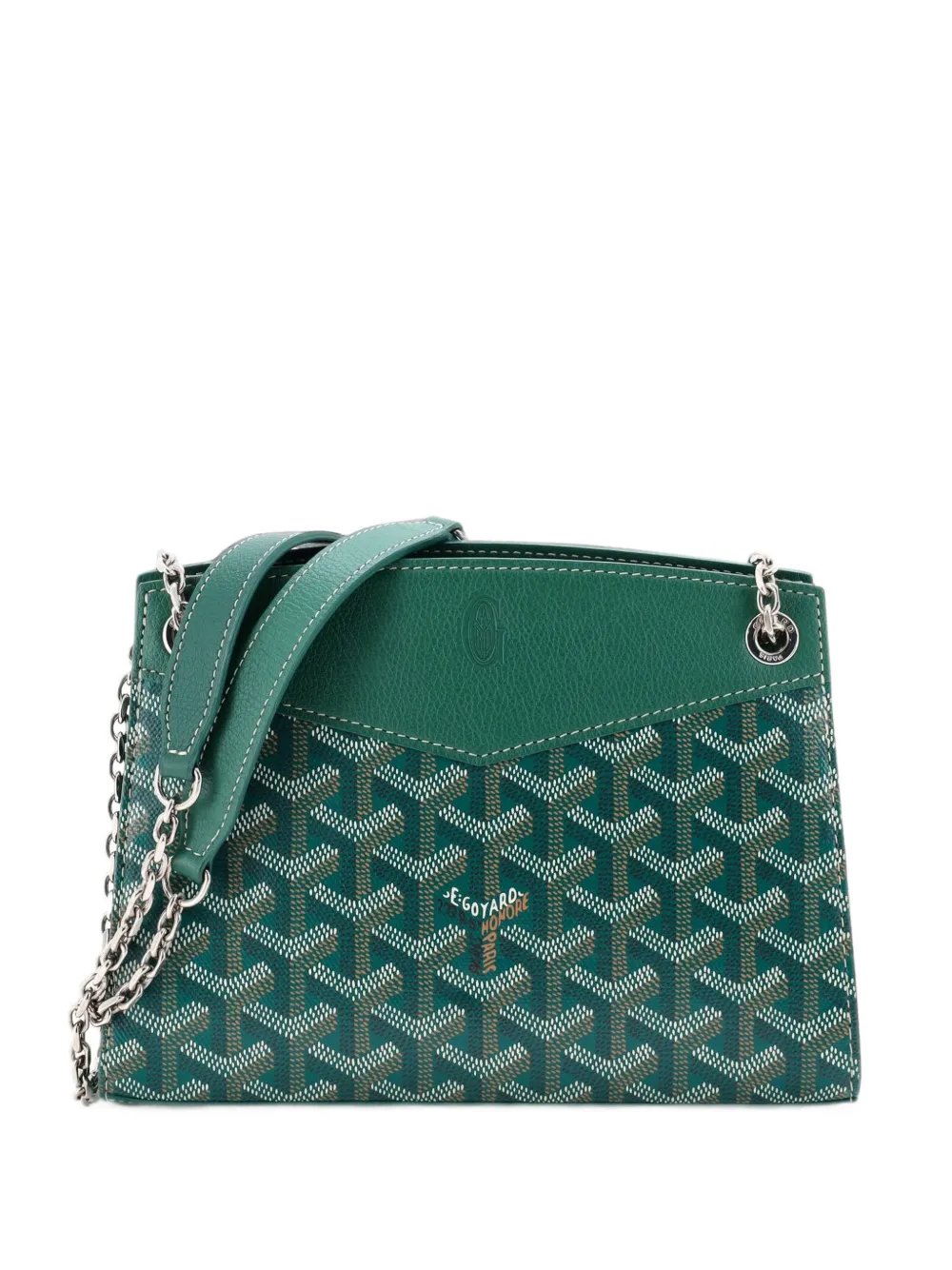 Structured Rouette Chain Coated Canvas Mini shoulder bag