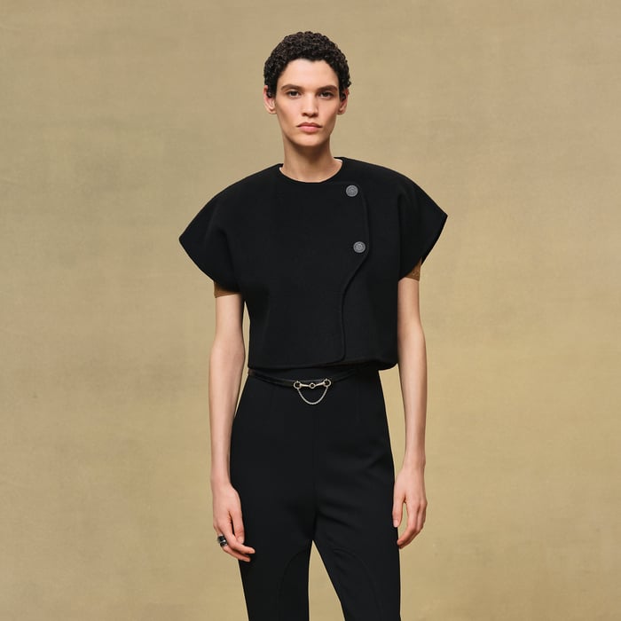 Noir Short-sleeve Bolero Jacket