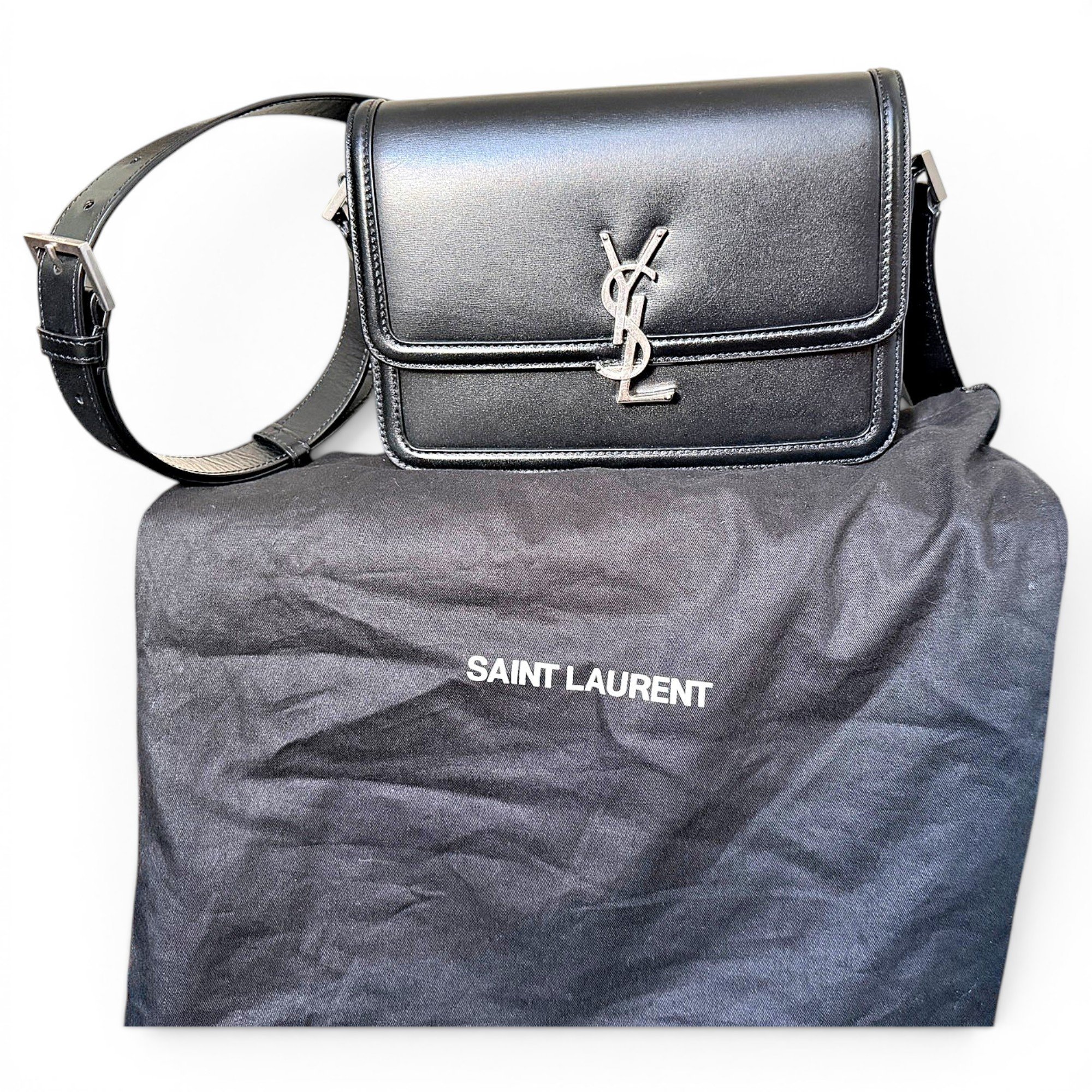 Solférino leather handbag