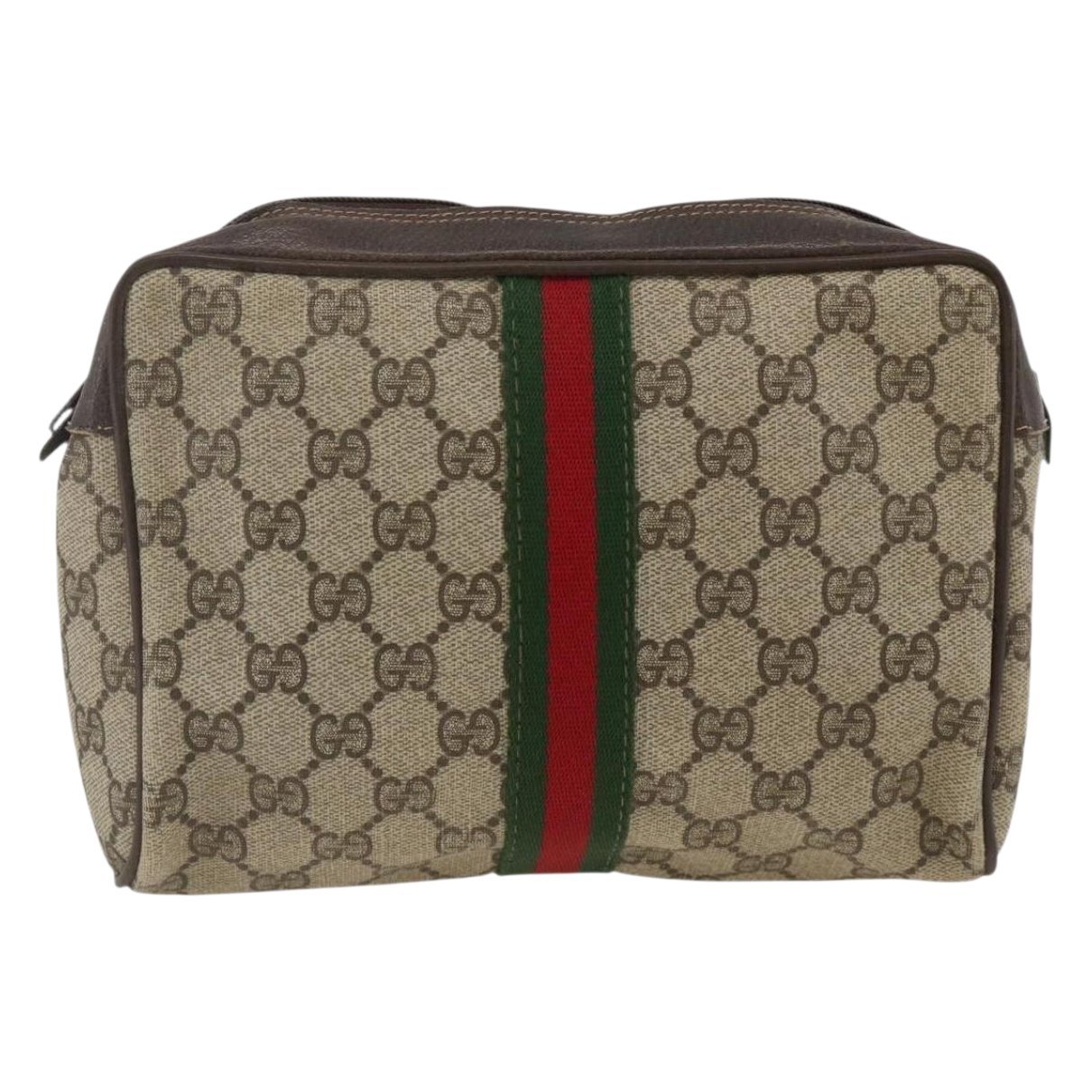 Leather clutch bag