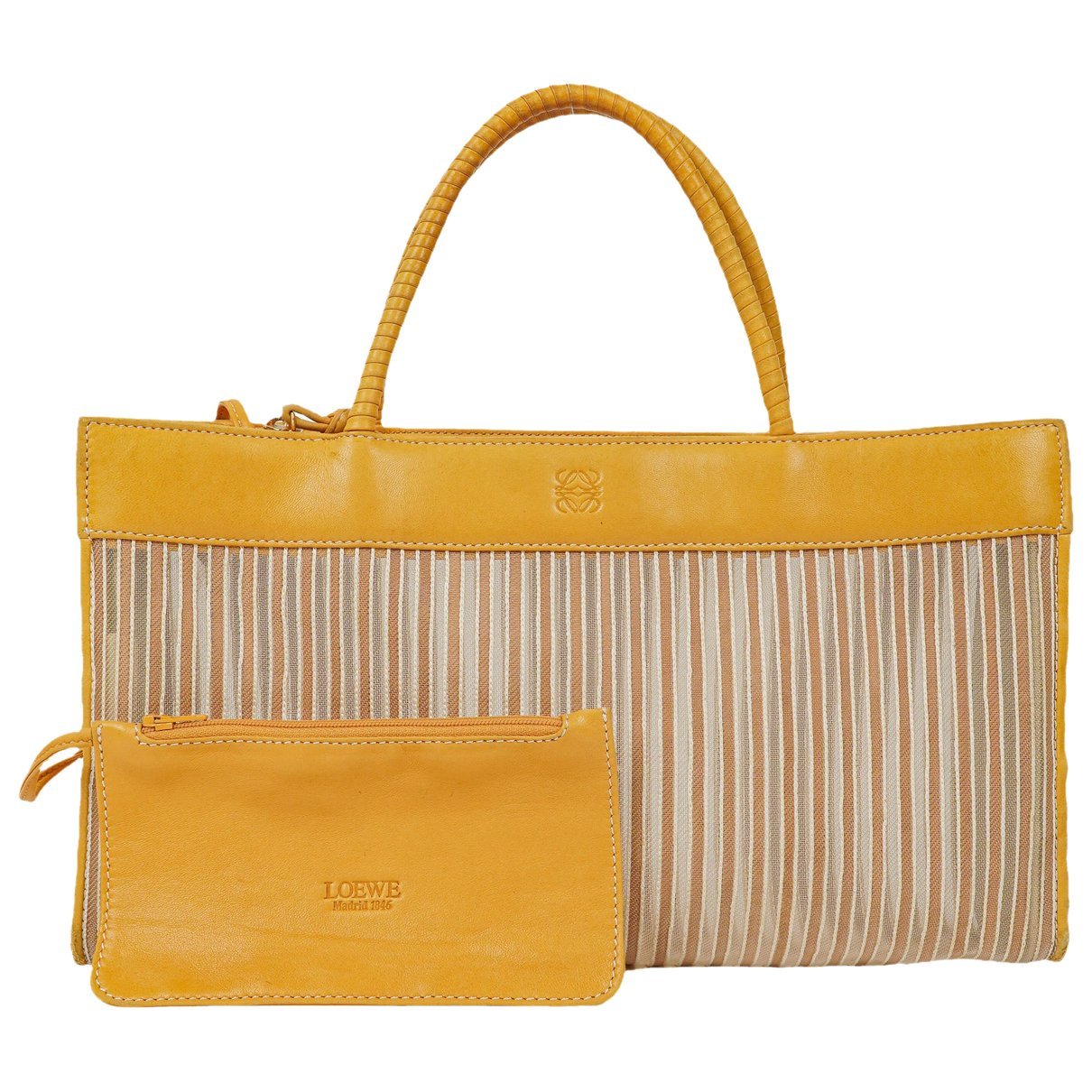 Anagram leather handbag