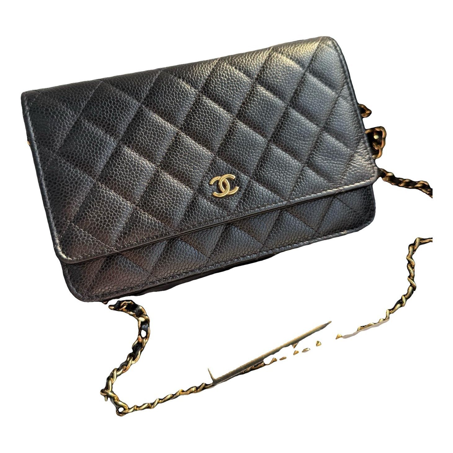 Wallet On Chain Timeless/Classique leather crossbody bag