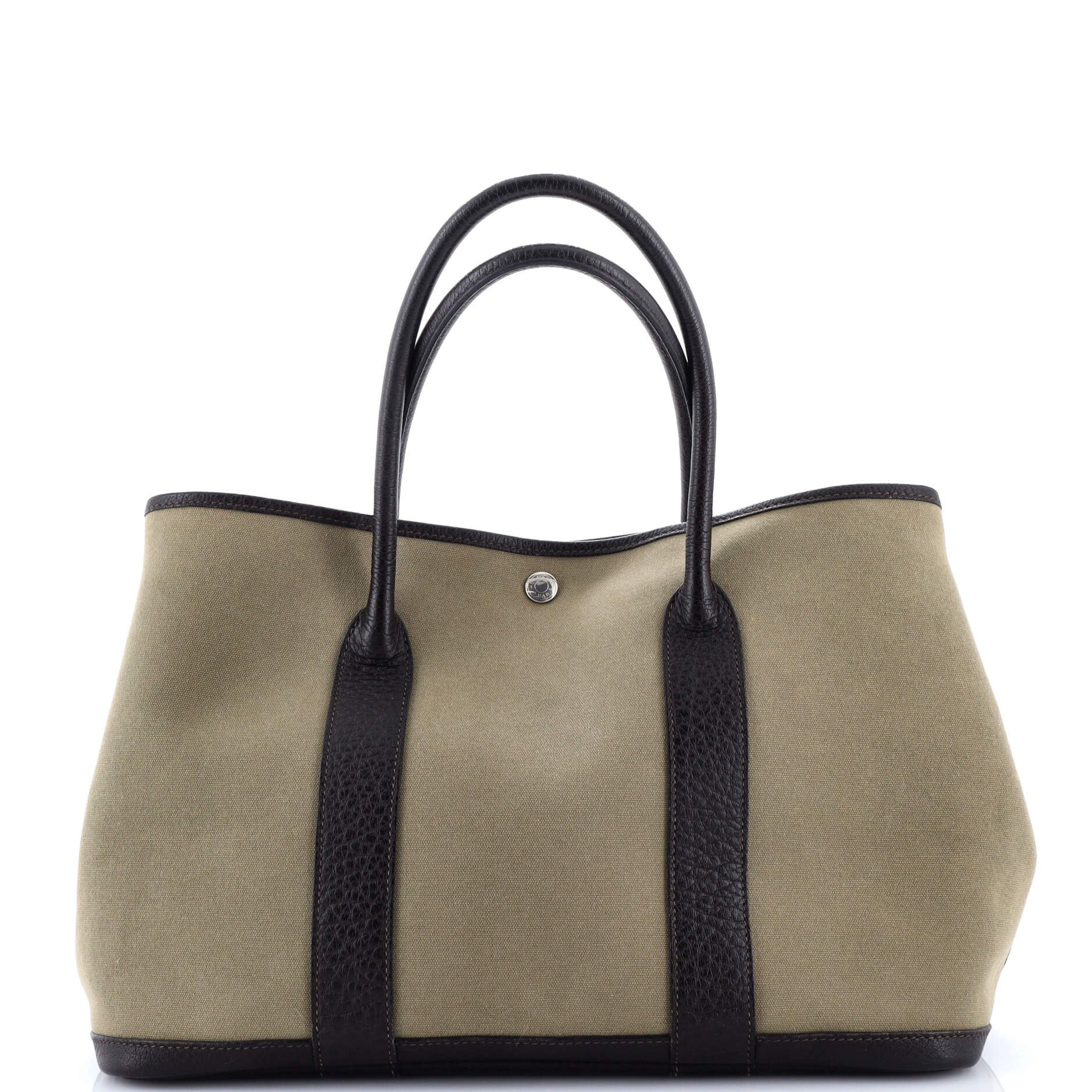 Hermes Garden Party Tote Toile and Leather 36