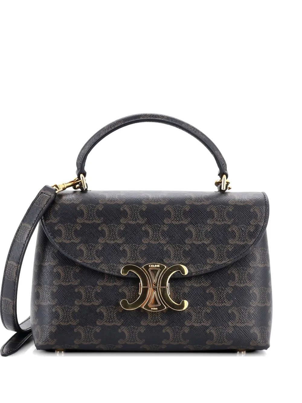 Nino Top Handle Bag Triomphe Coated Canvas Teen satchel
