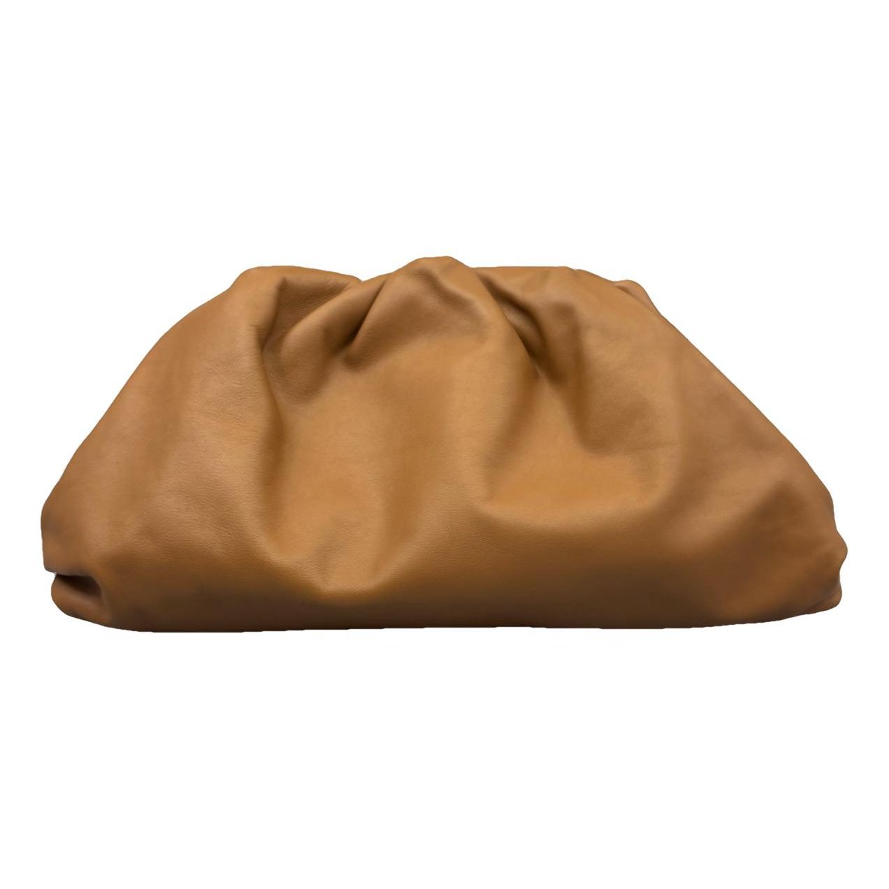 Pouch leather clutch bag