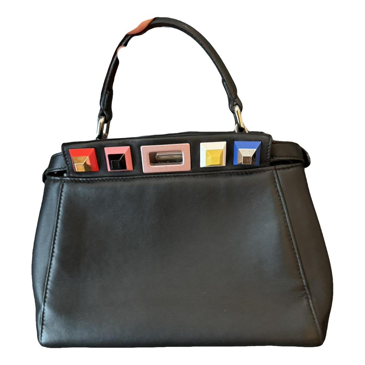 Peekaboo leather handbag