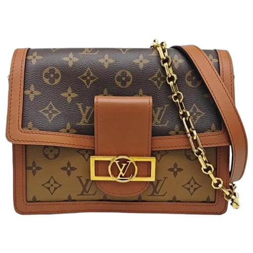 Dauphine leather crossbody bag