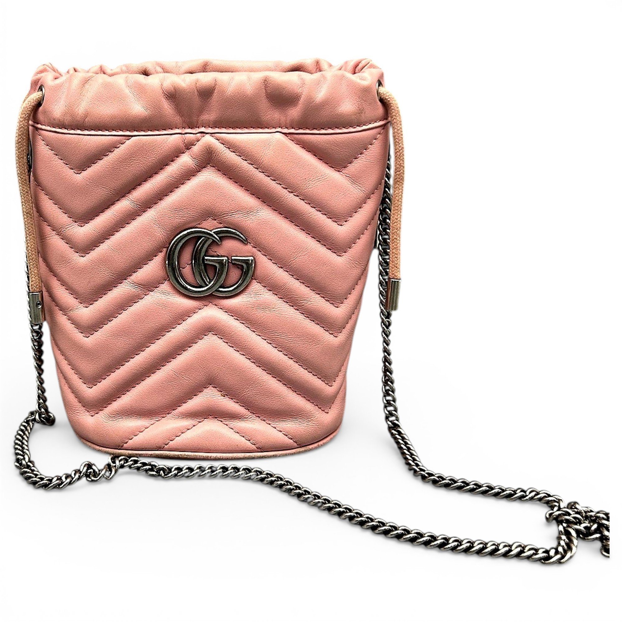 GG Marmont Chain Bucket leather handbag