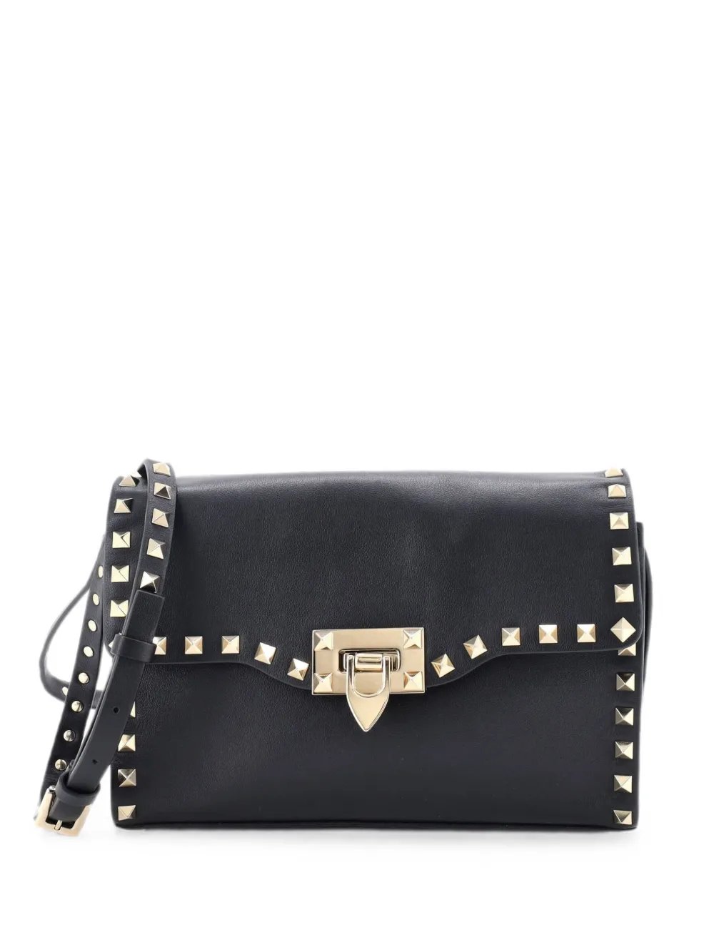 Rockstud Flip Lock Flap Bag Leather Medium crossbody bag