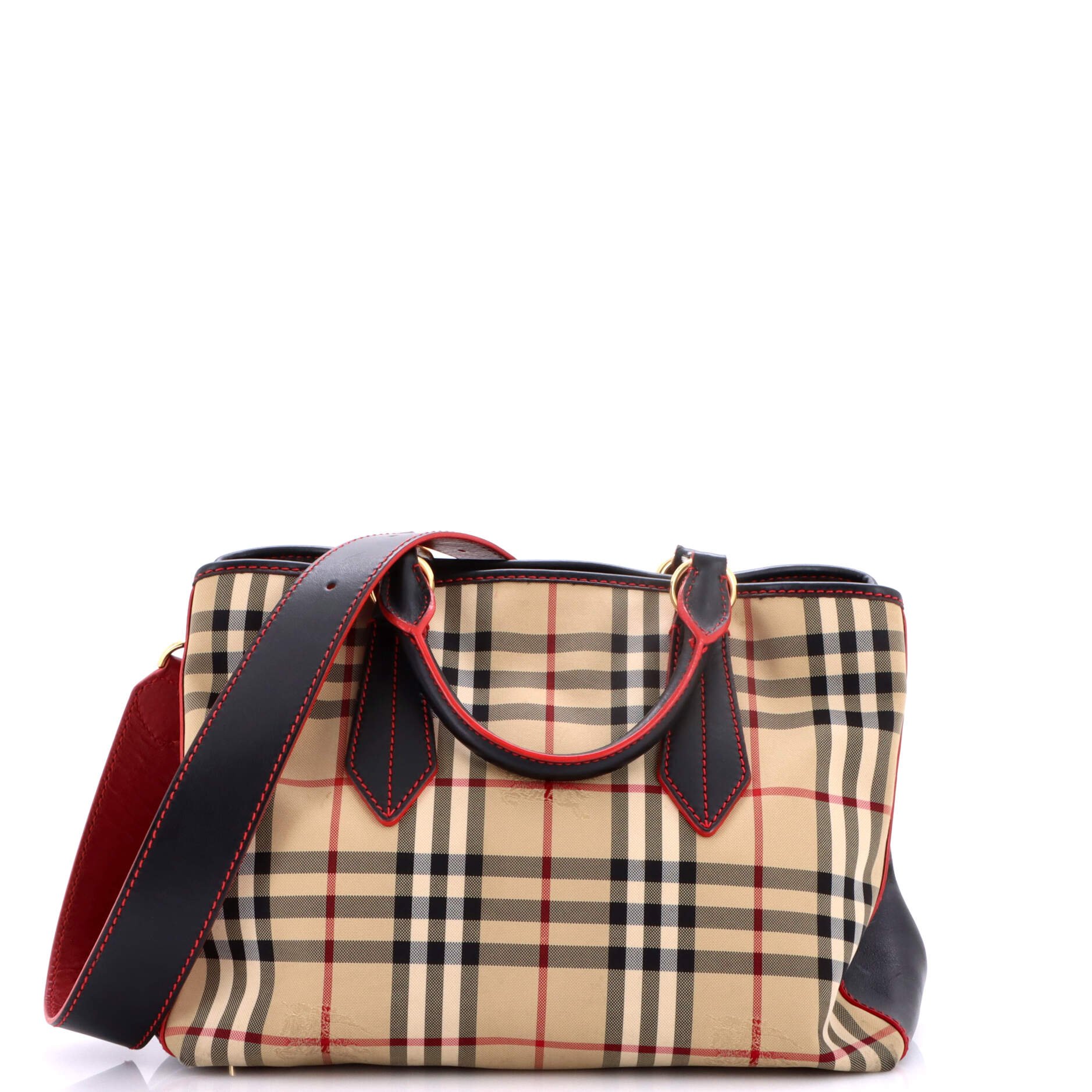 Ballingdon Tote Horseferry Check Canvas and Leather Medium