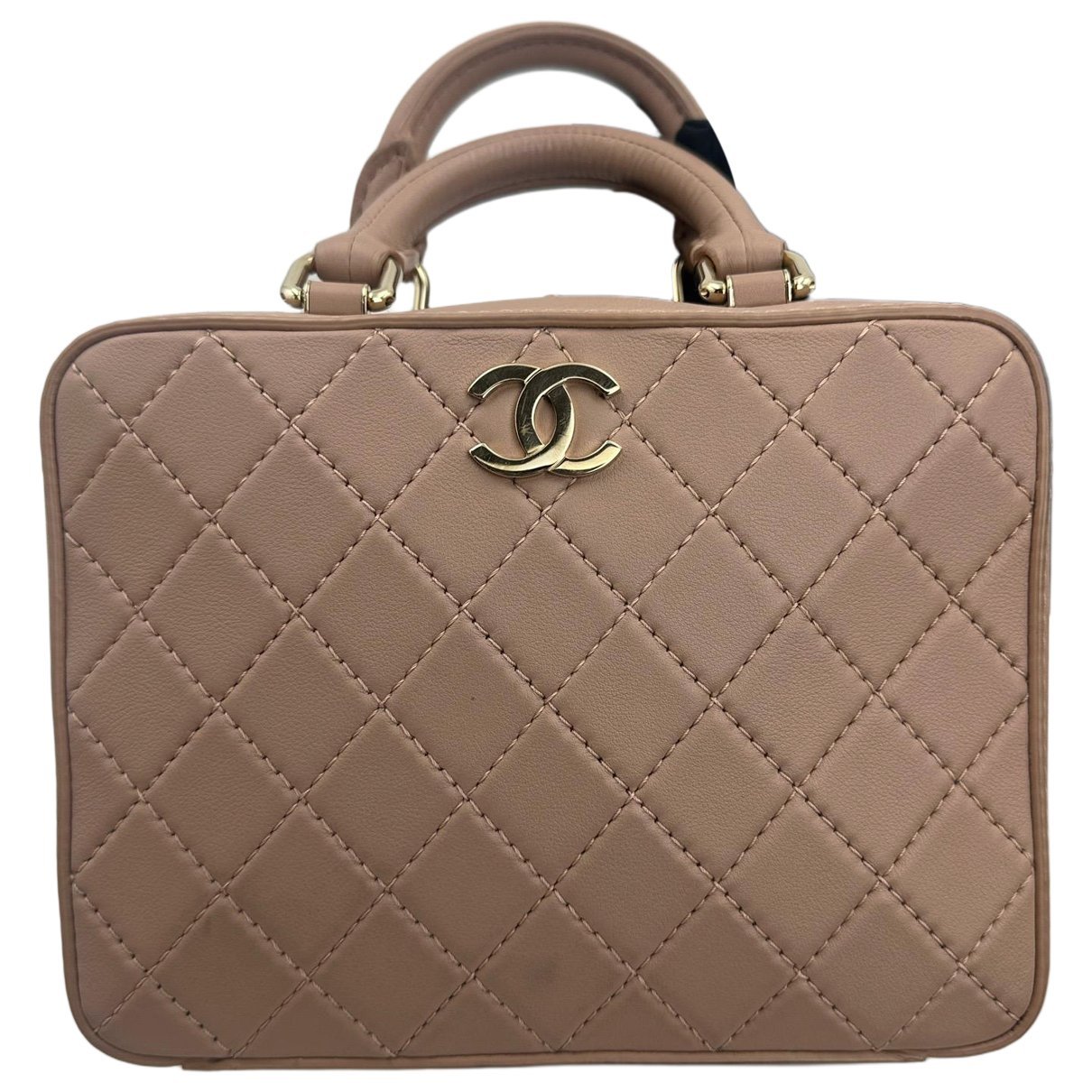 Vanity leather handbag