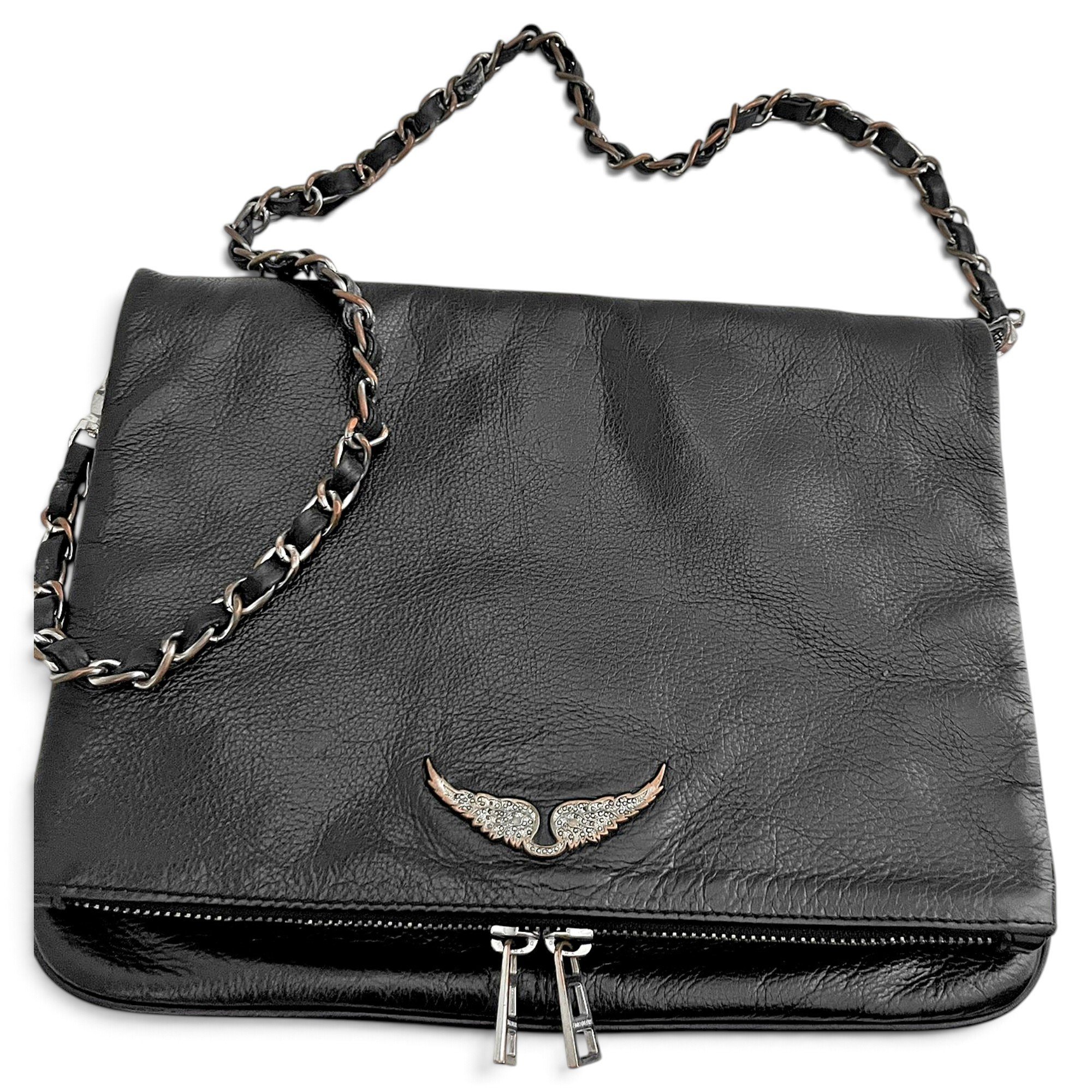 Rock leather crossbody bag