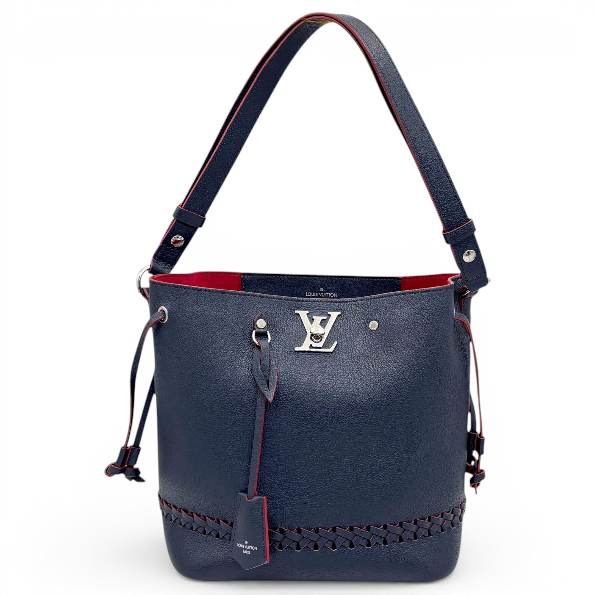 Lockme Bucket pony-style calfskin bag