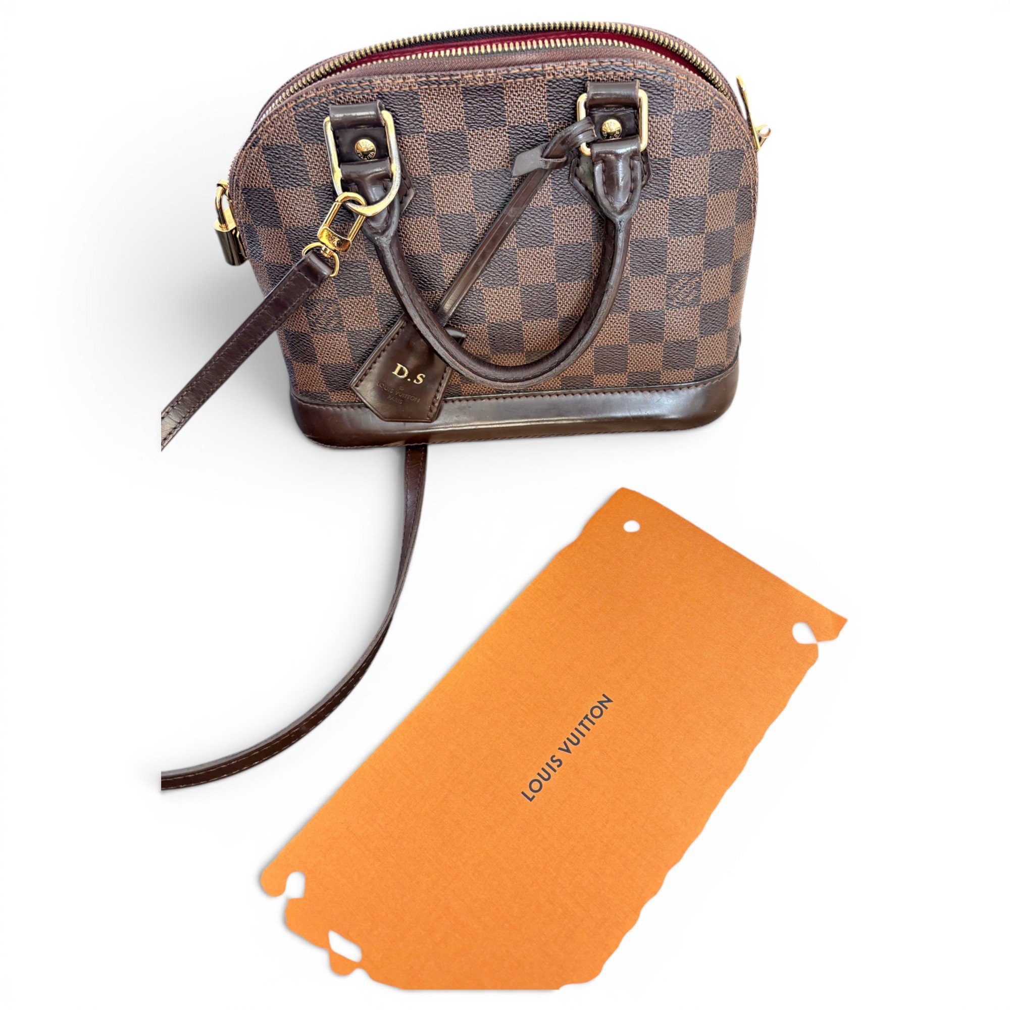 Louis Vuitton Alma BB leather handbag