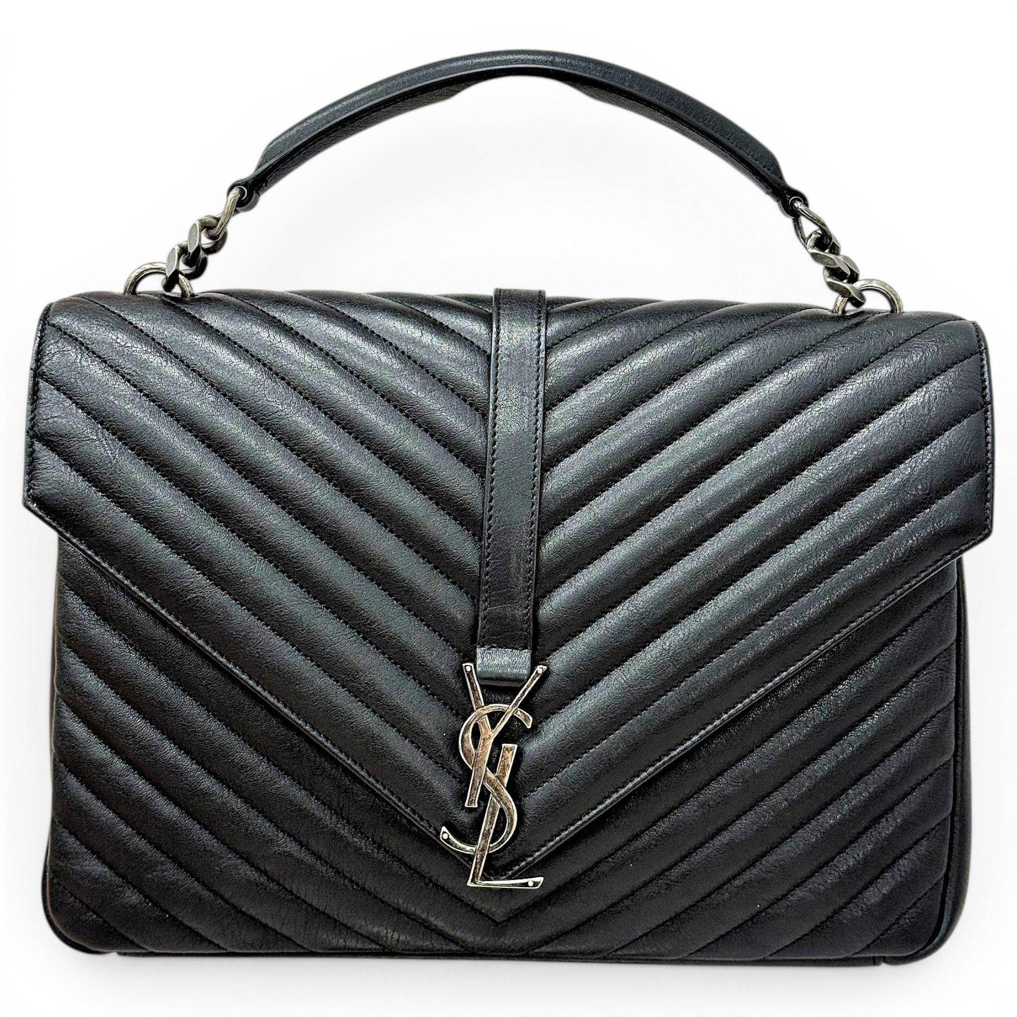 Collége monogramme leather handbag