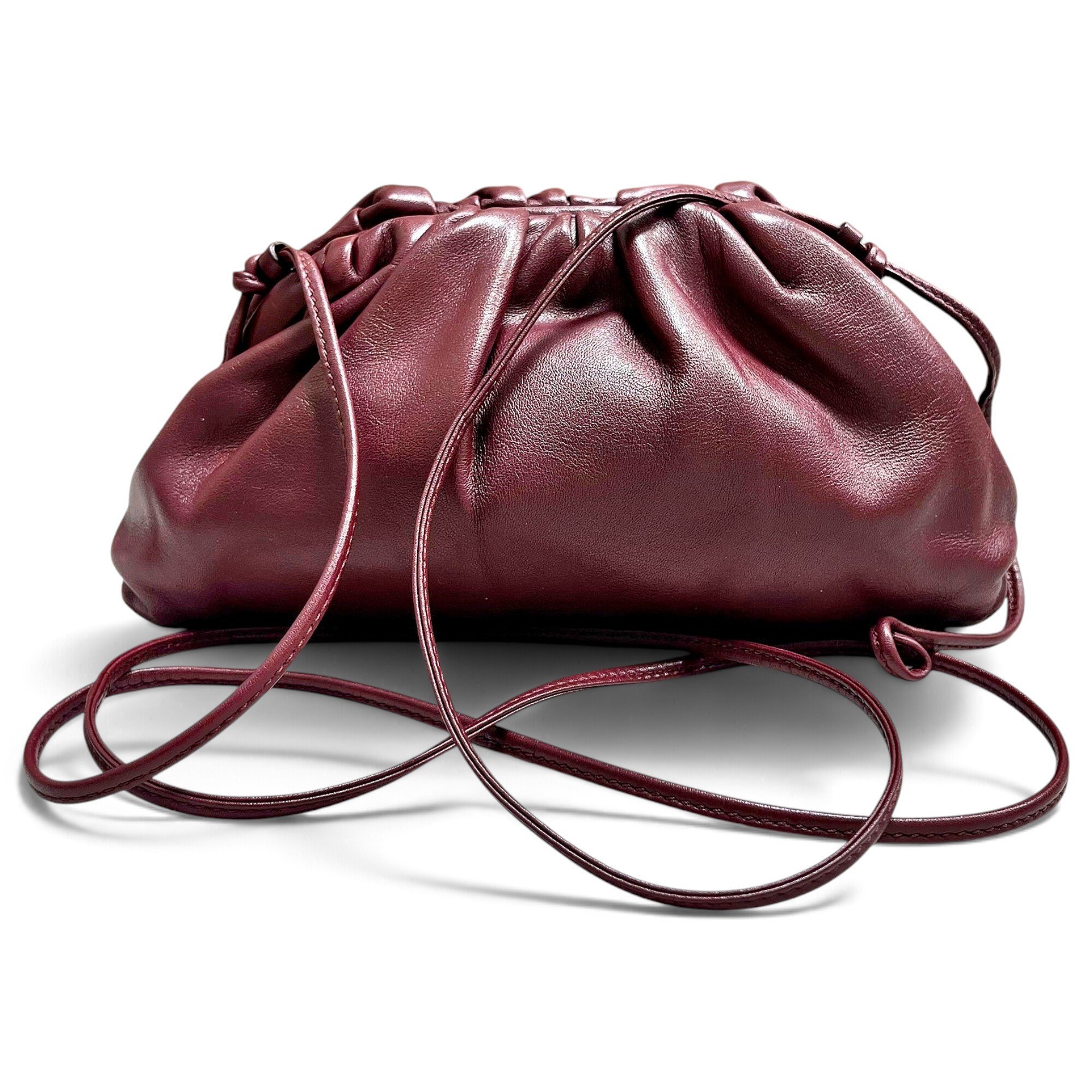 Pouch leather handbag
