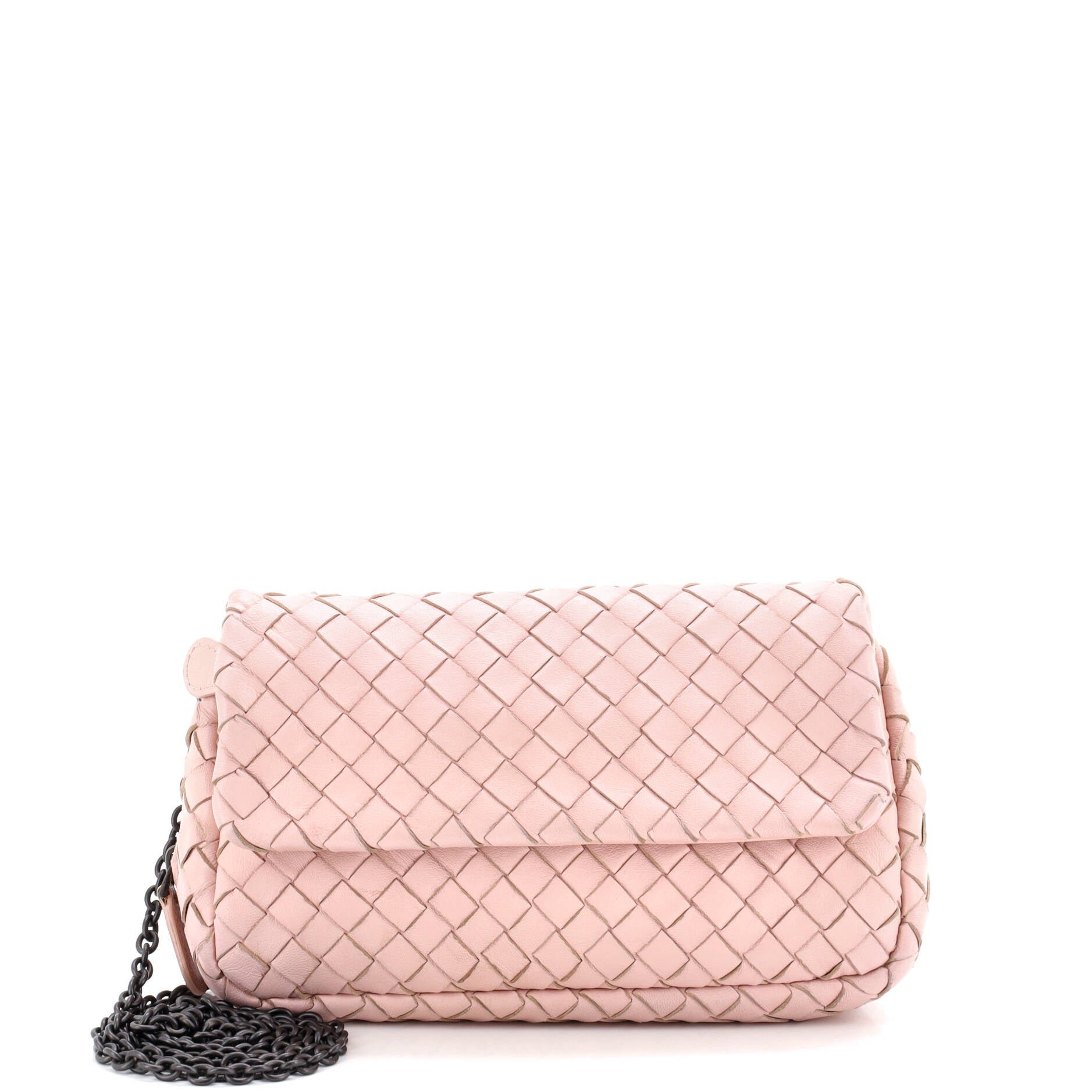 Expandable Chain Crossbody Bag Intrecciato Nappa Small