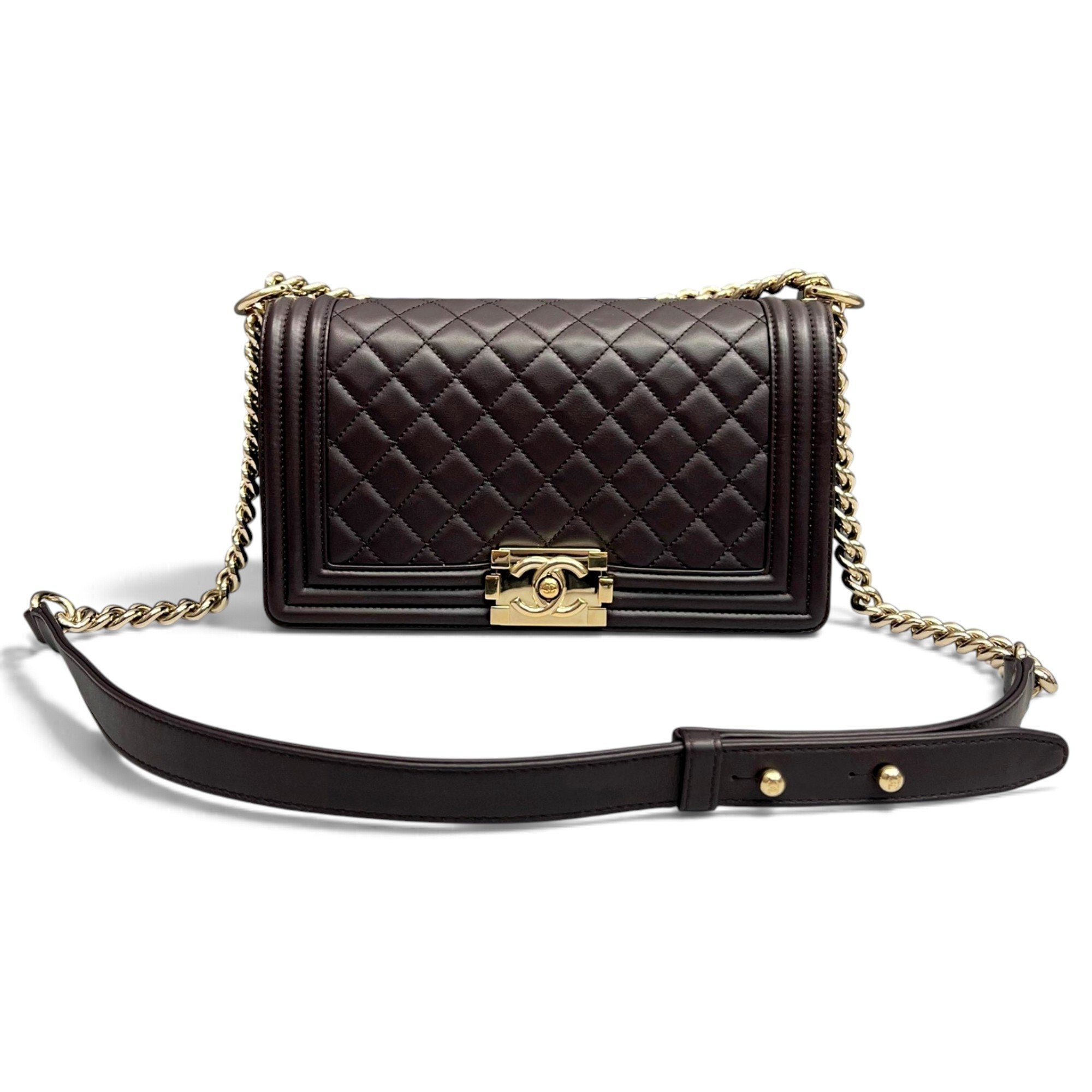 Boy leather crossbody bag