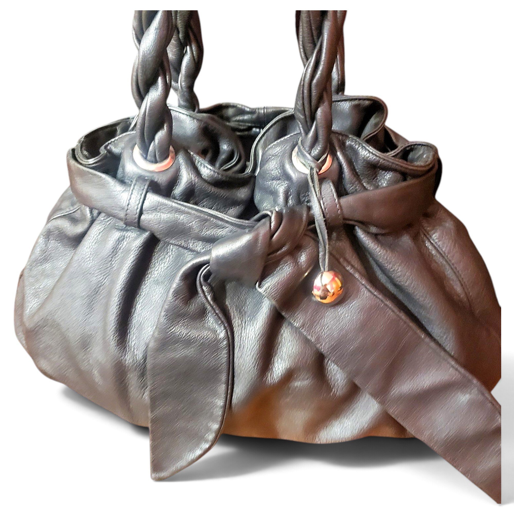 Leather handbag