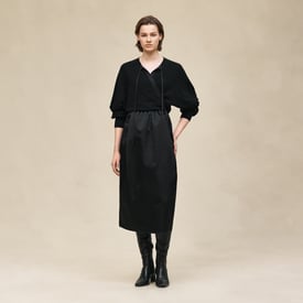 Wrap cashmere cardigan