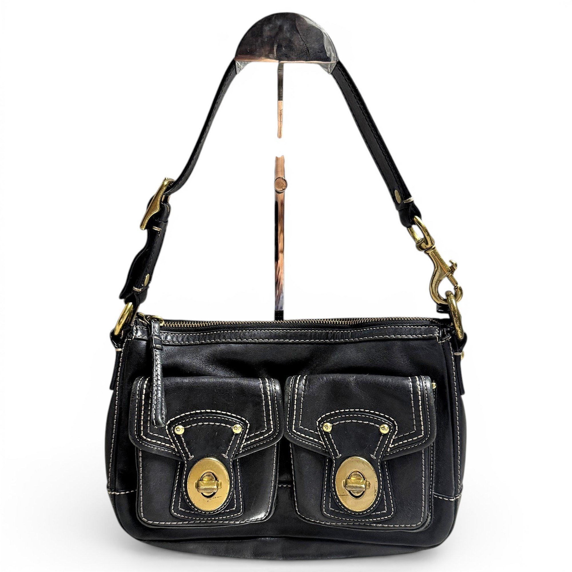 Signature Sufflette leather handbag