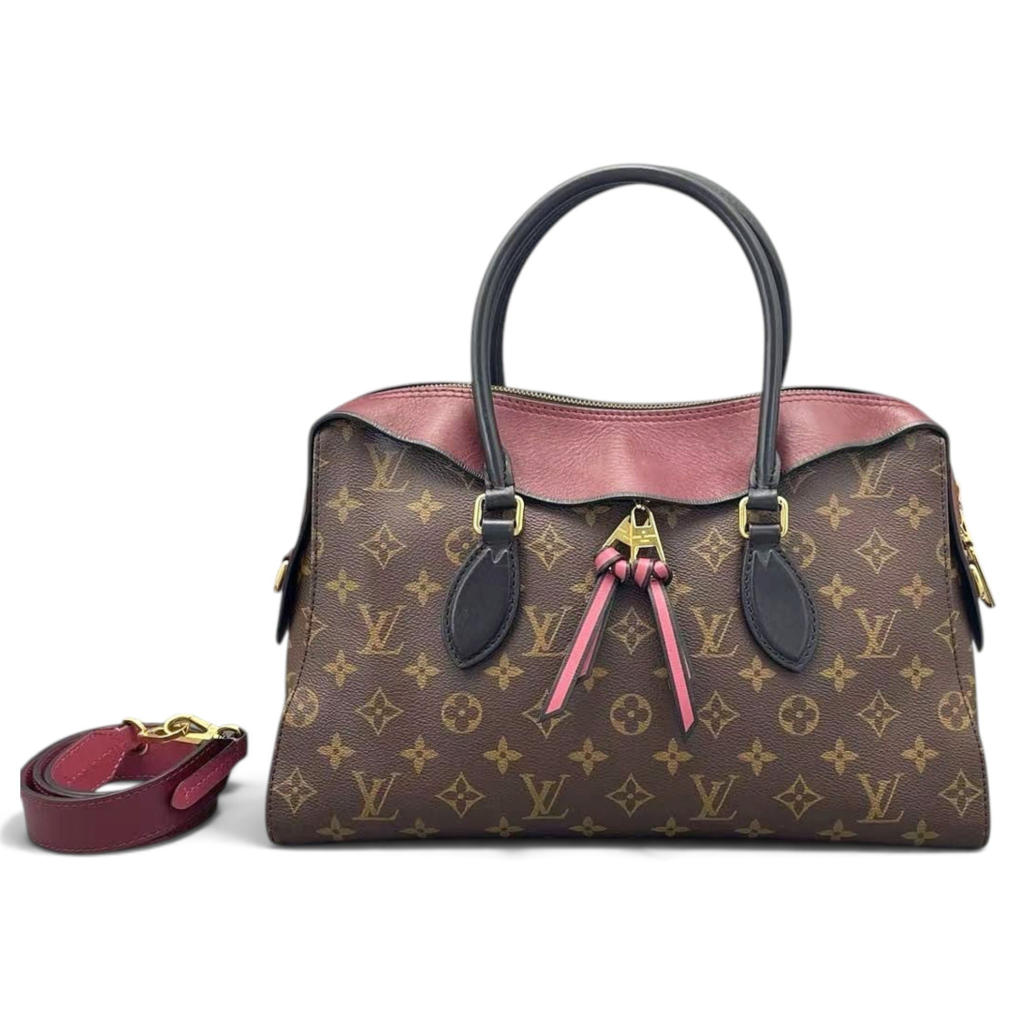 Flower Tote leather bag