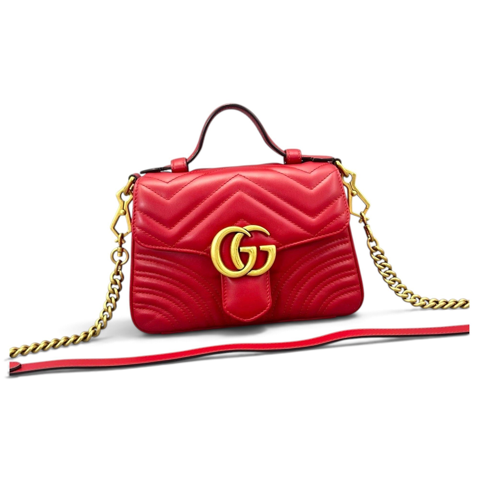 GG Marmont Flap leather handbag