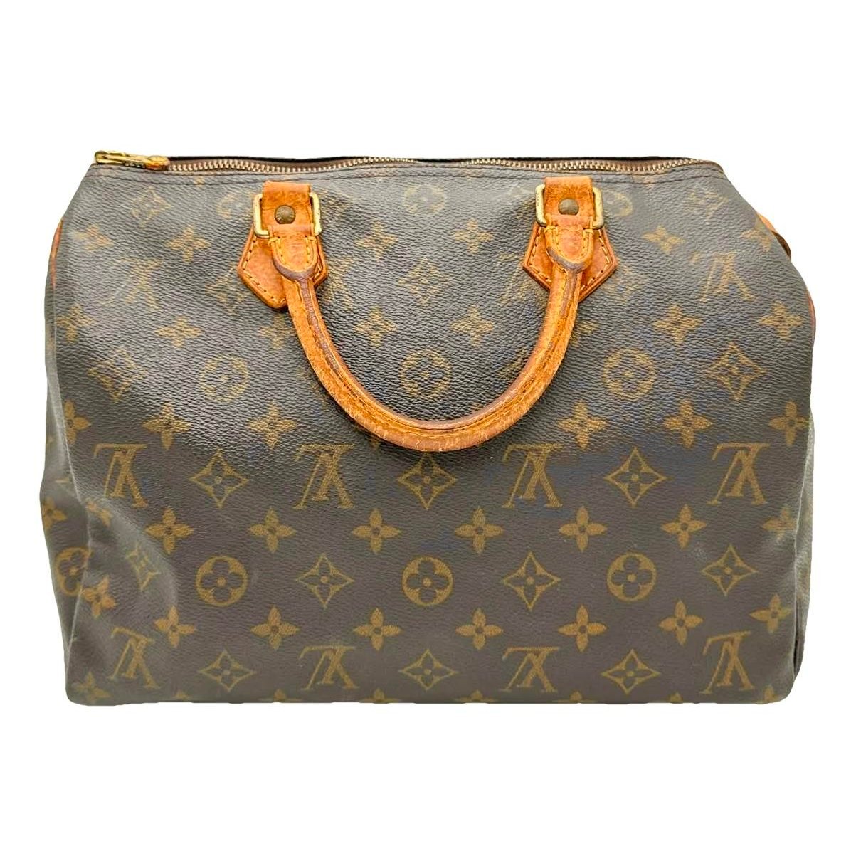 Speedy leather handbag