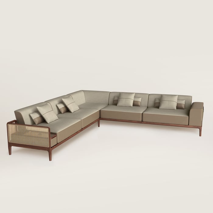 Sofa Sellier 5-seater corner