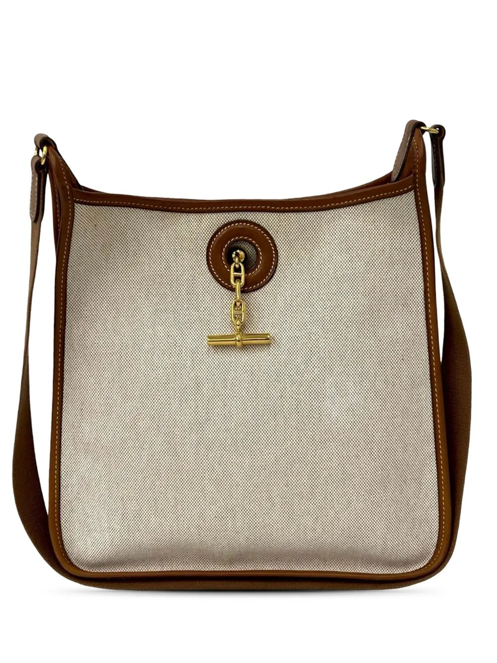Hermes 1990-2010 Toile H and Barenia Vespa PM crossbody bag