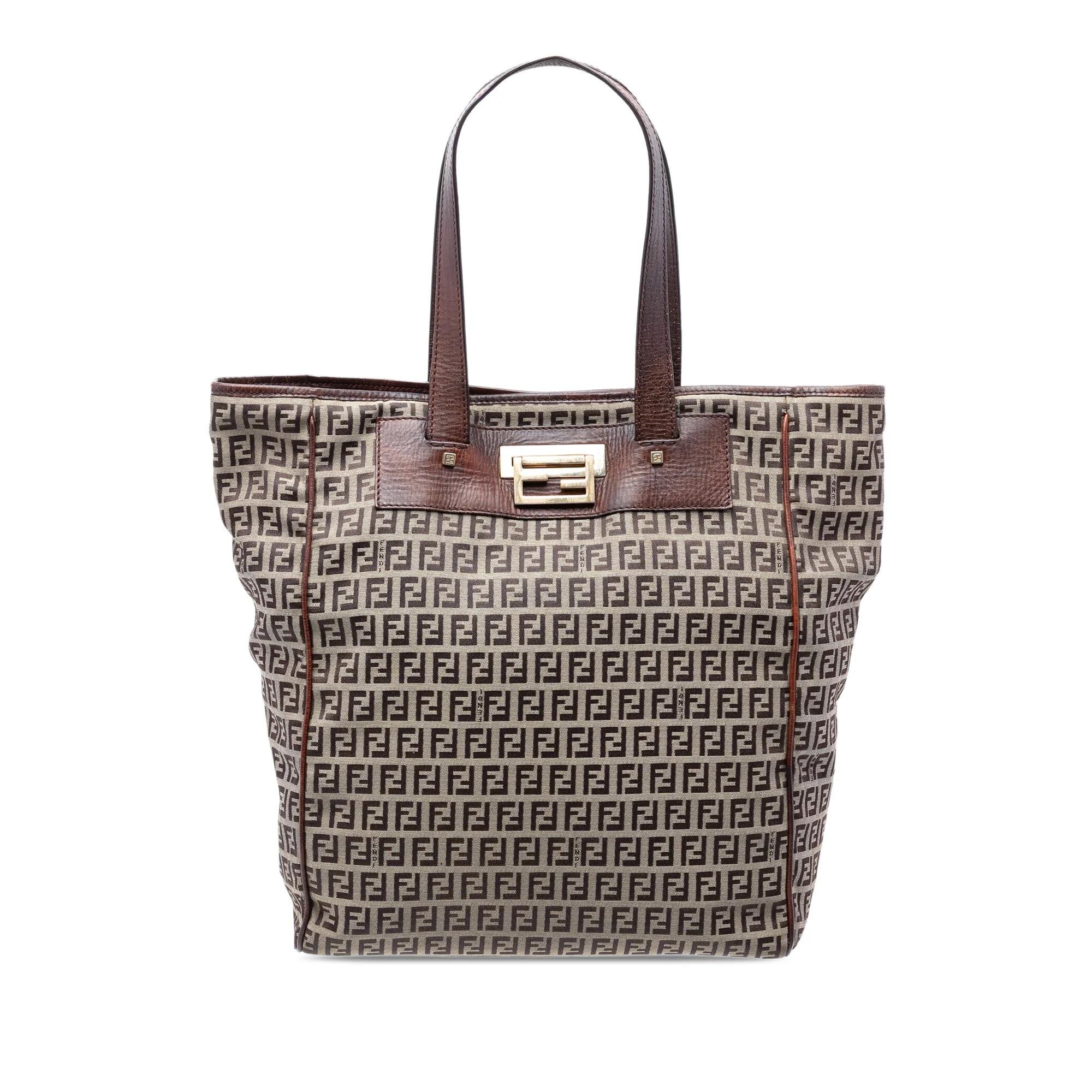 Flip leather tote