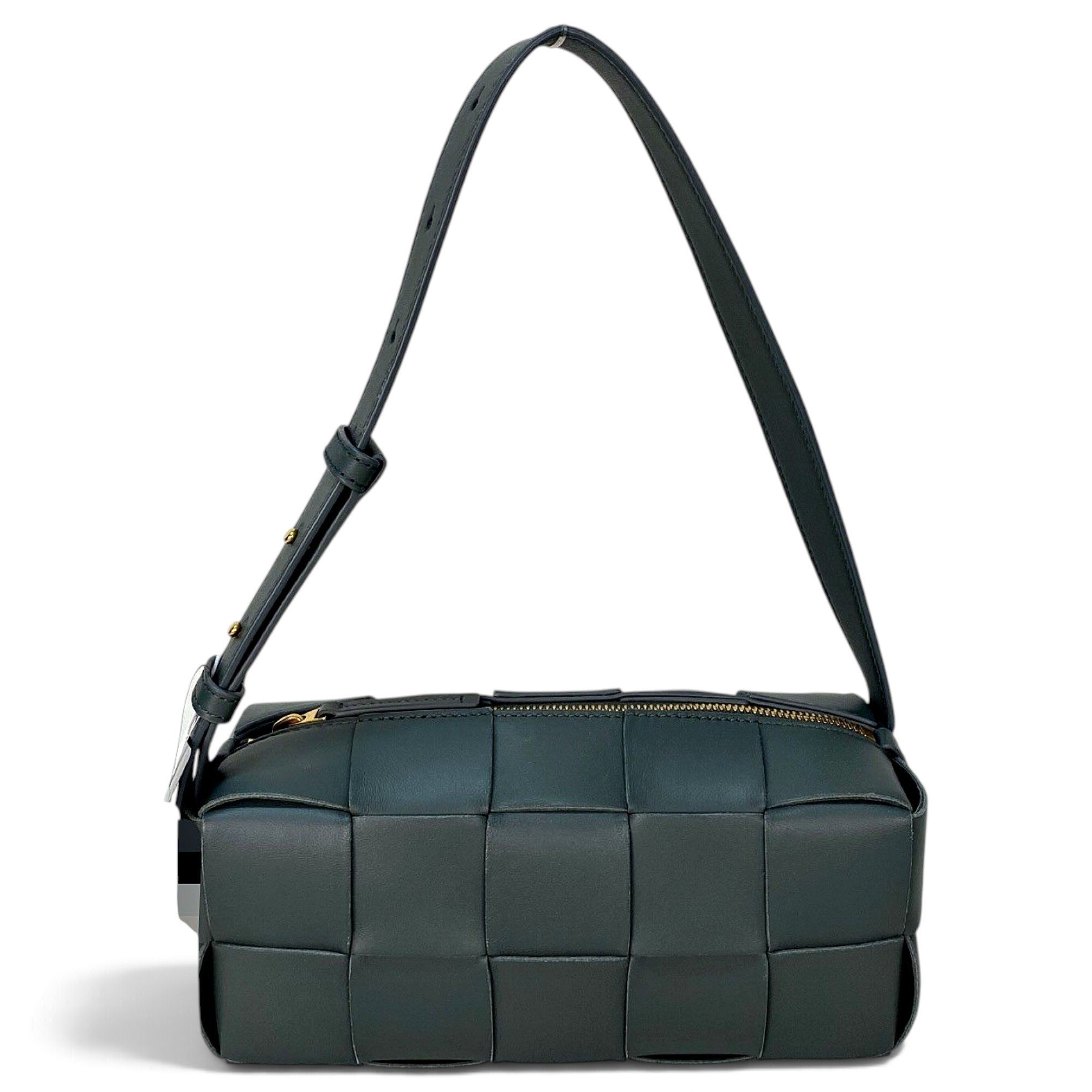 Cassette leather handbag