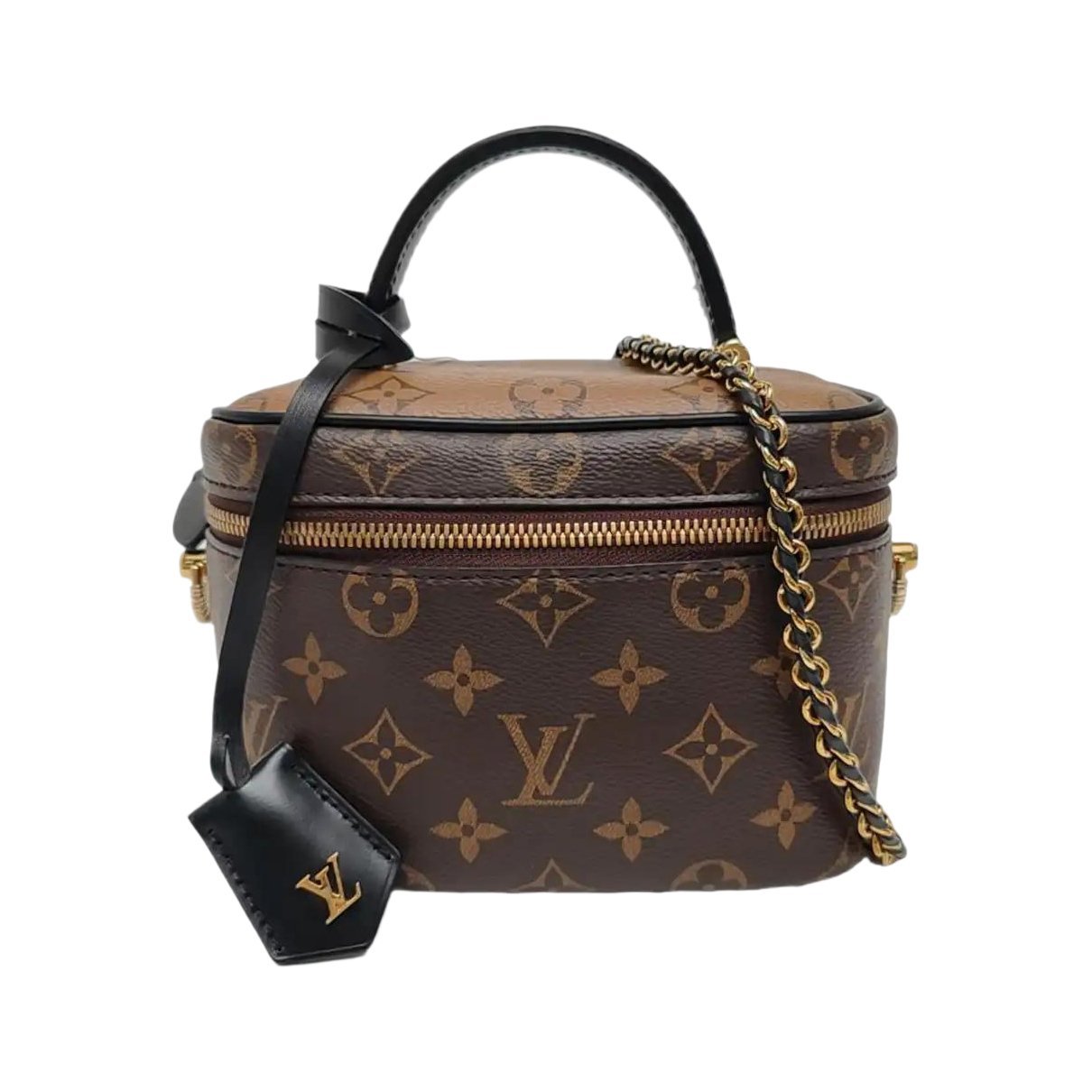Vanity leather handbag