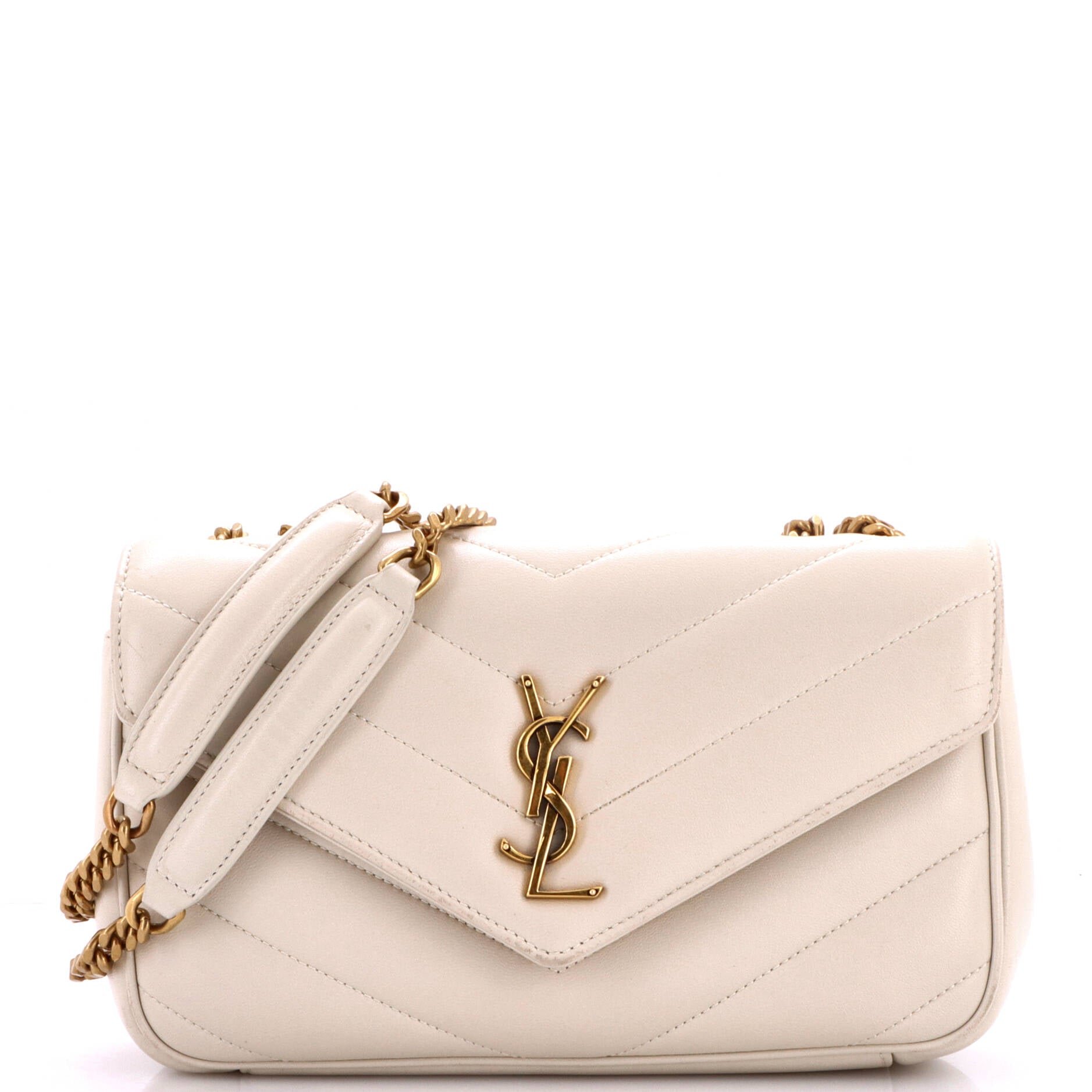 Loulou NM Shoulder Bag Matelasse Chevron Leather Small