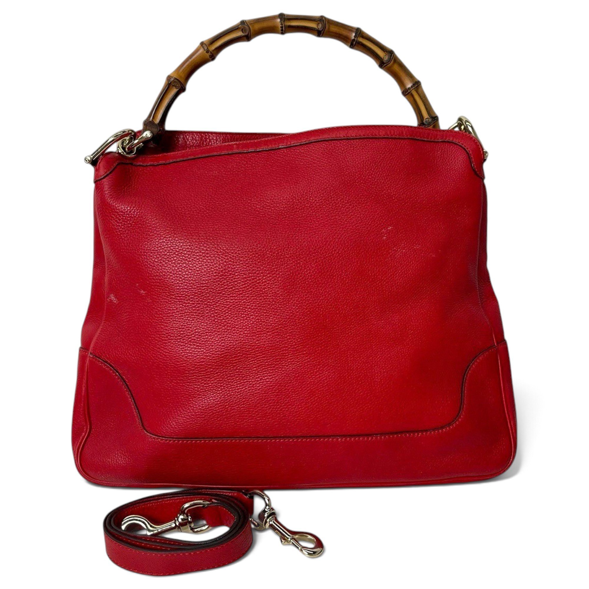 Bamboo leather handbag