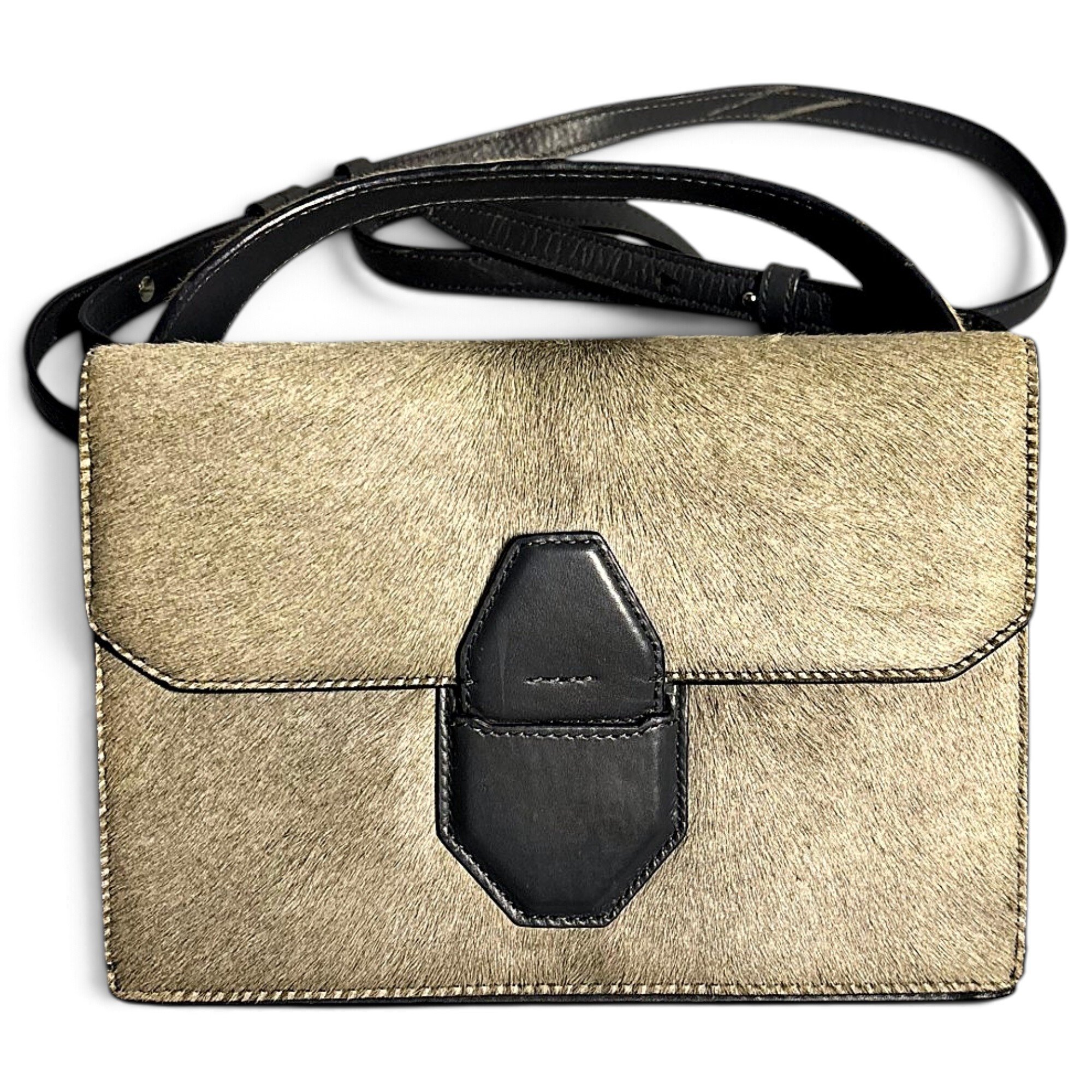 Pony-style calfskin crossbody bag