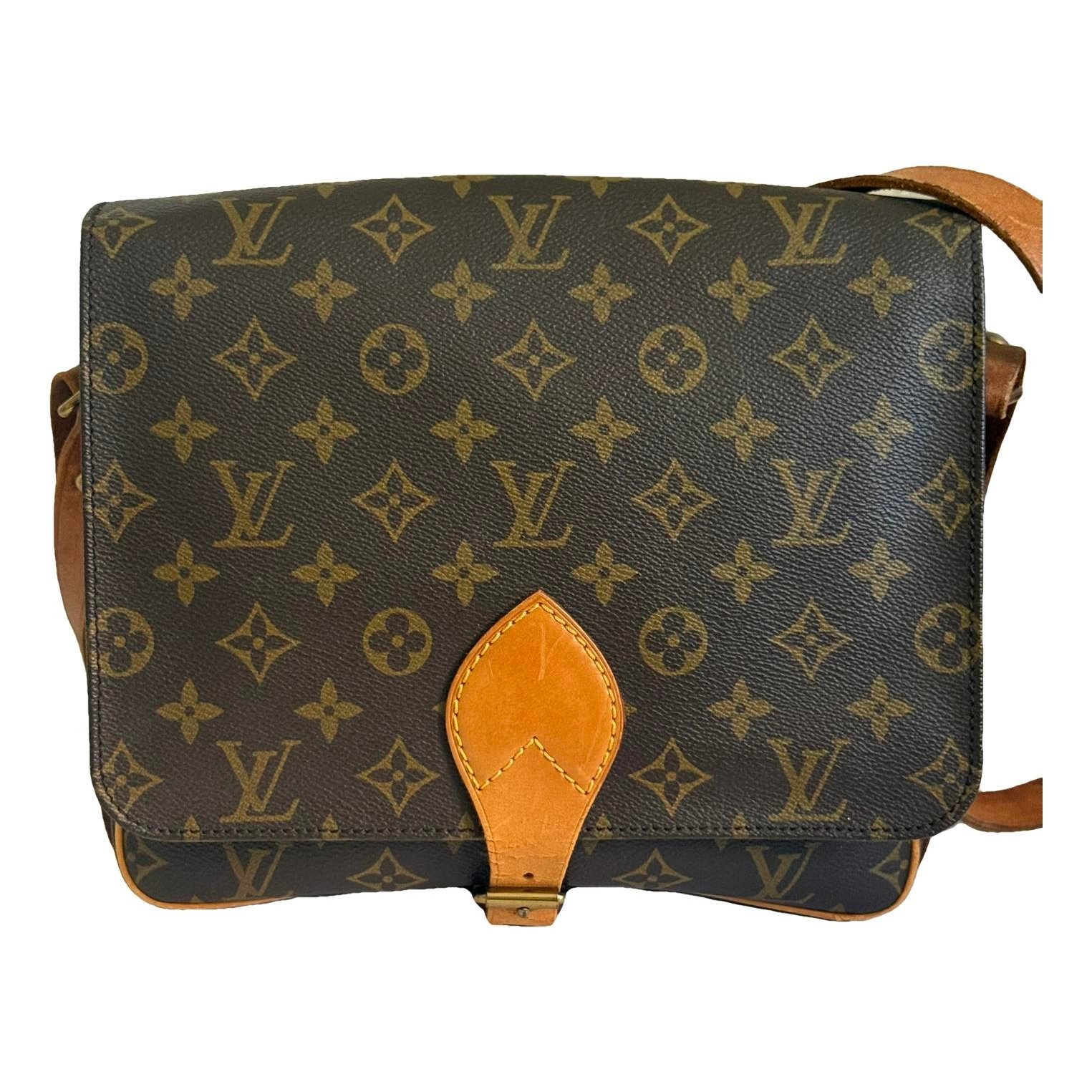 Cartouchière leather crossbody bag