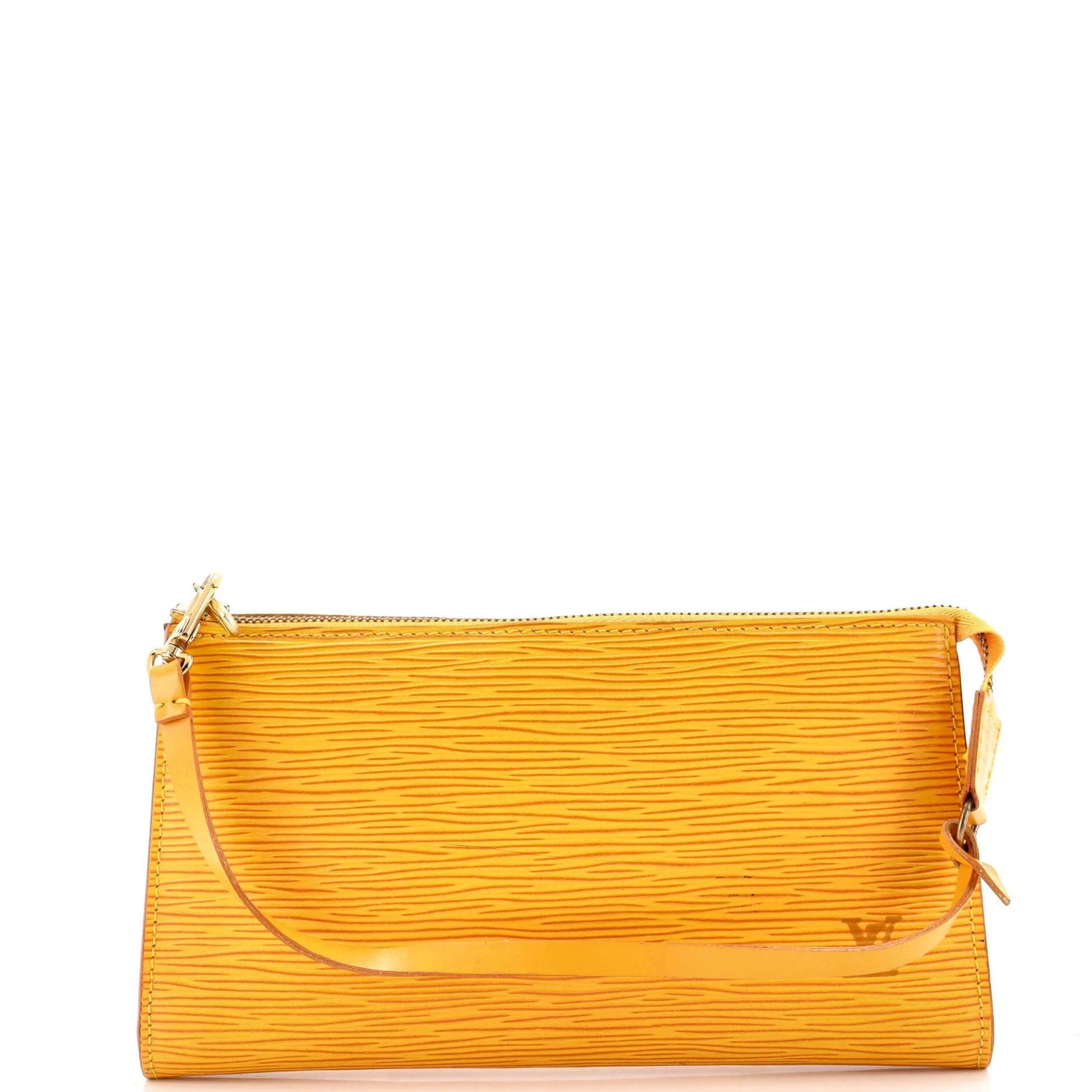 Leather clutch bag