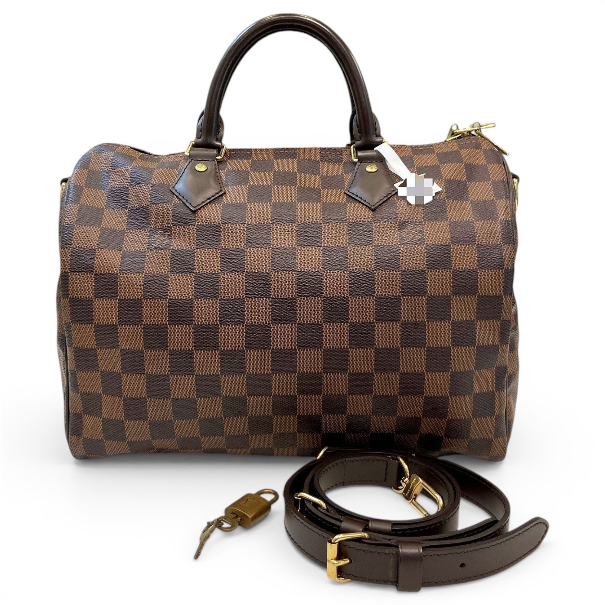 Speedy leather handbag
