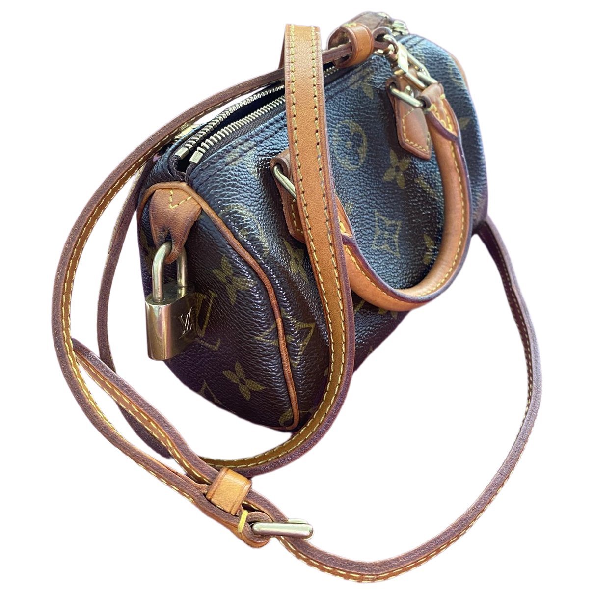Nano Speedy / Mini HL leather crossbody bag
