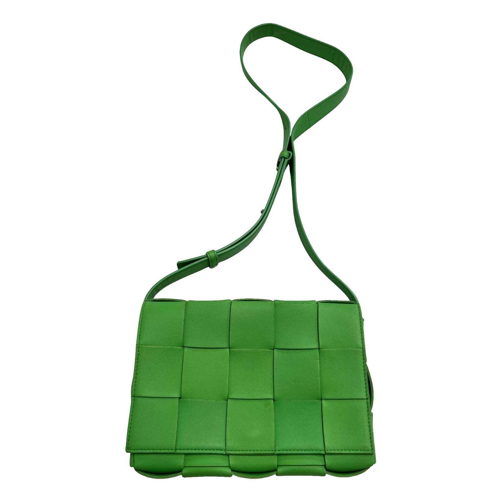 Cassette leather handbag