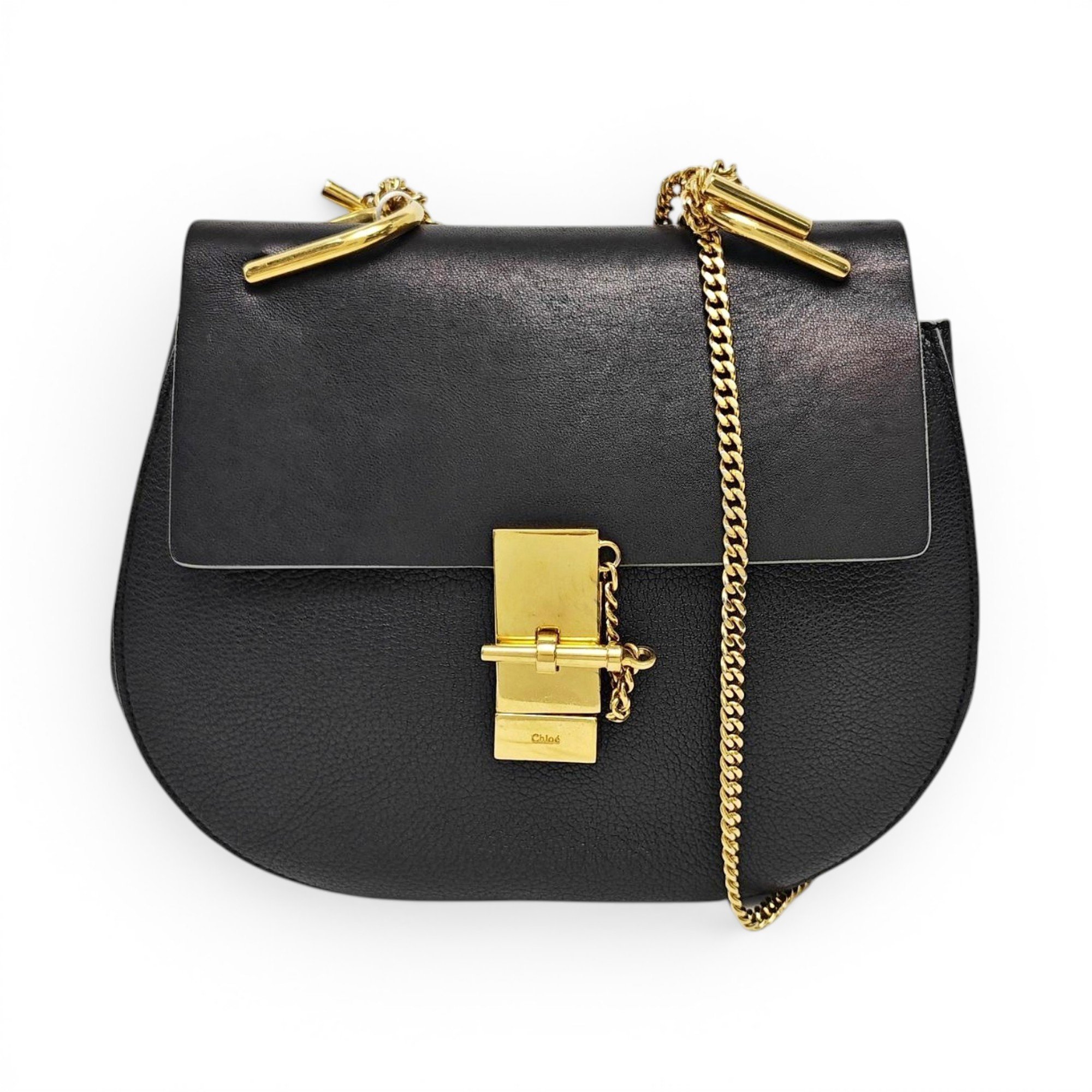 Drew leather handbag