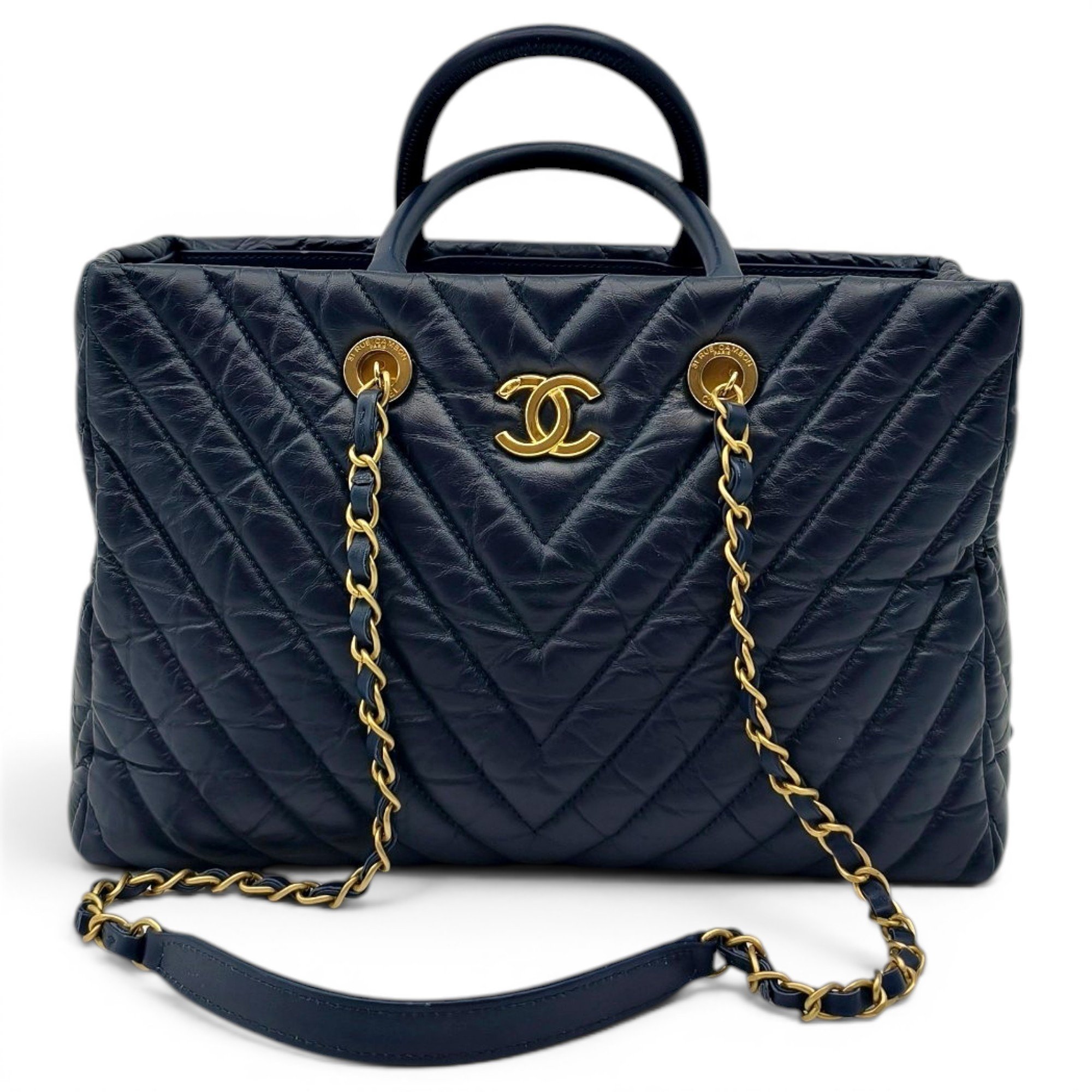 Leather tote