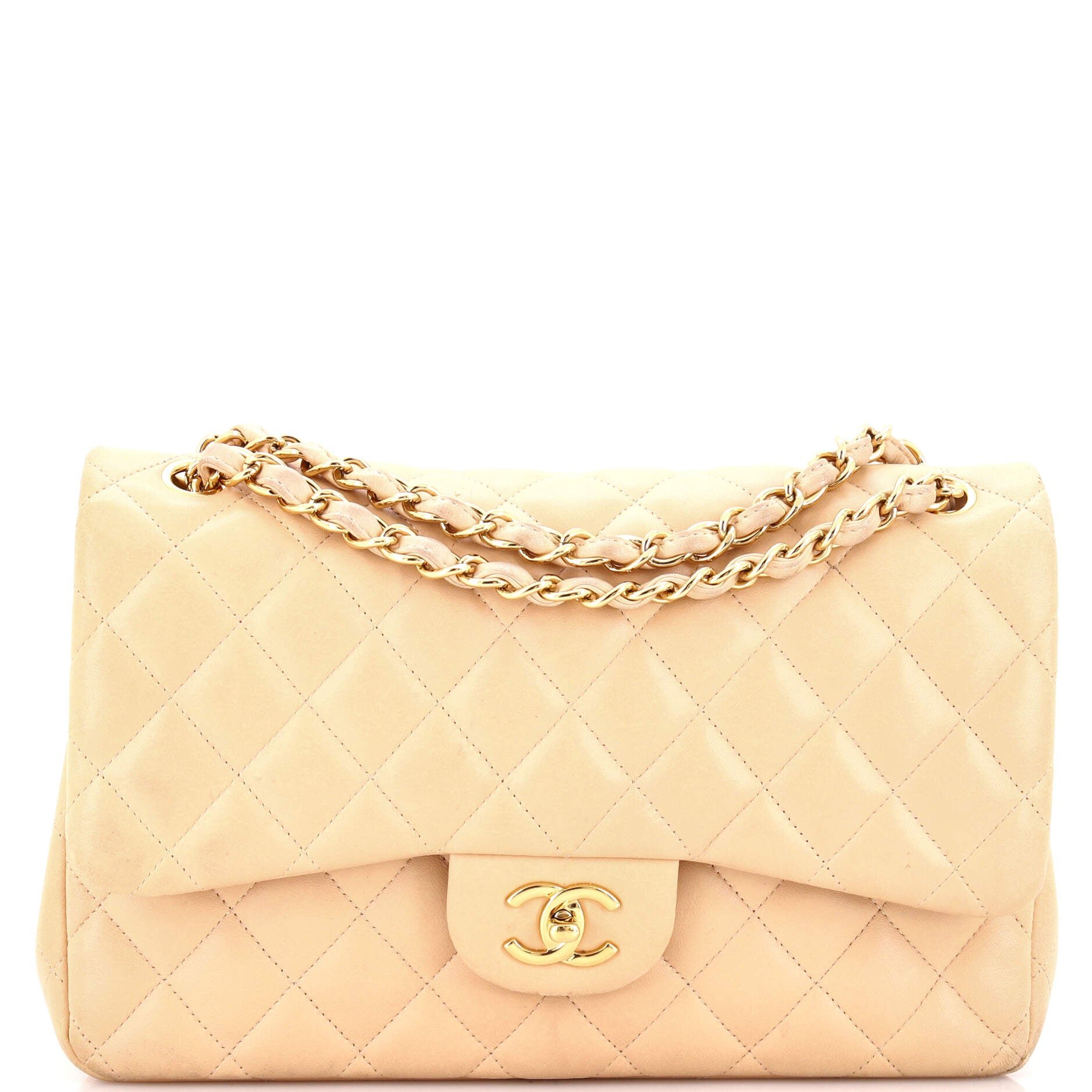 Classic Double Flap Bag Quilted Lambskin Jumbo