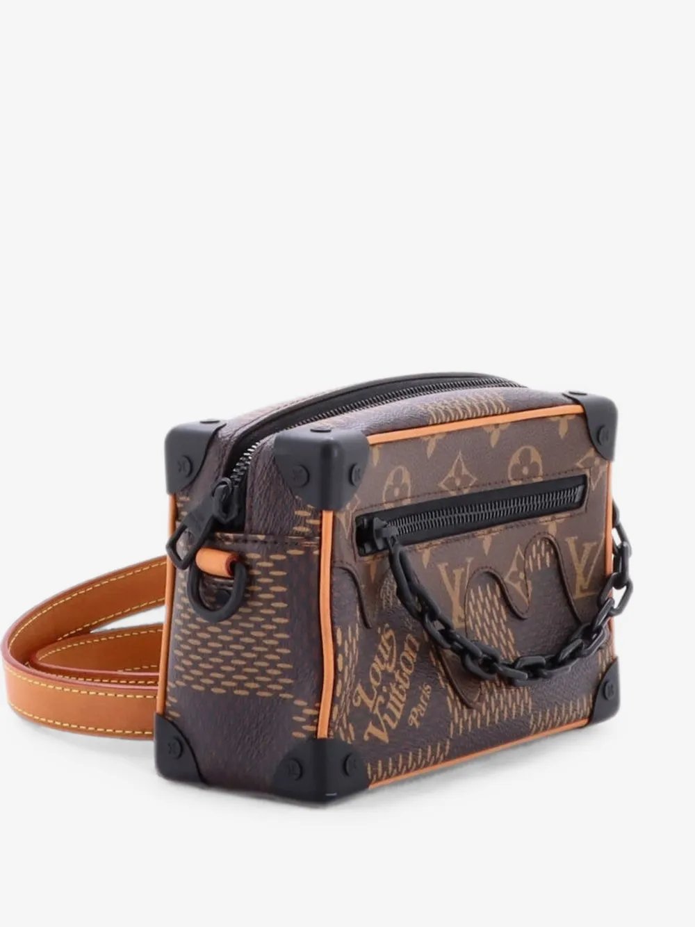 Nigo Soft Trunk Bag Limited Edition Giant Damier and Monogram Canvas Mini crossbody bag