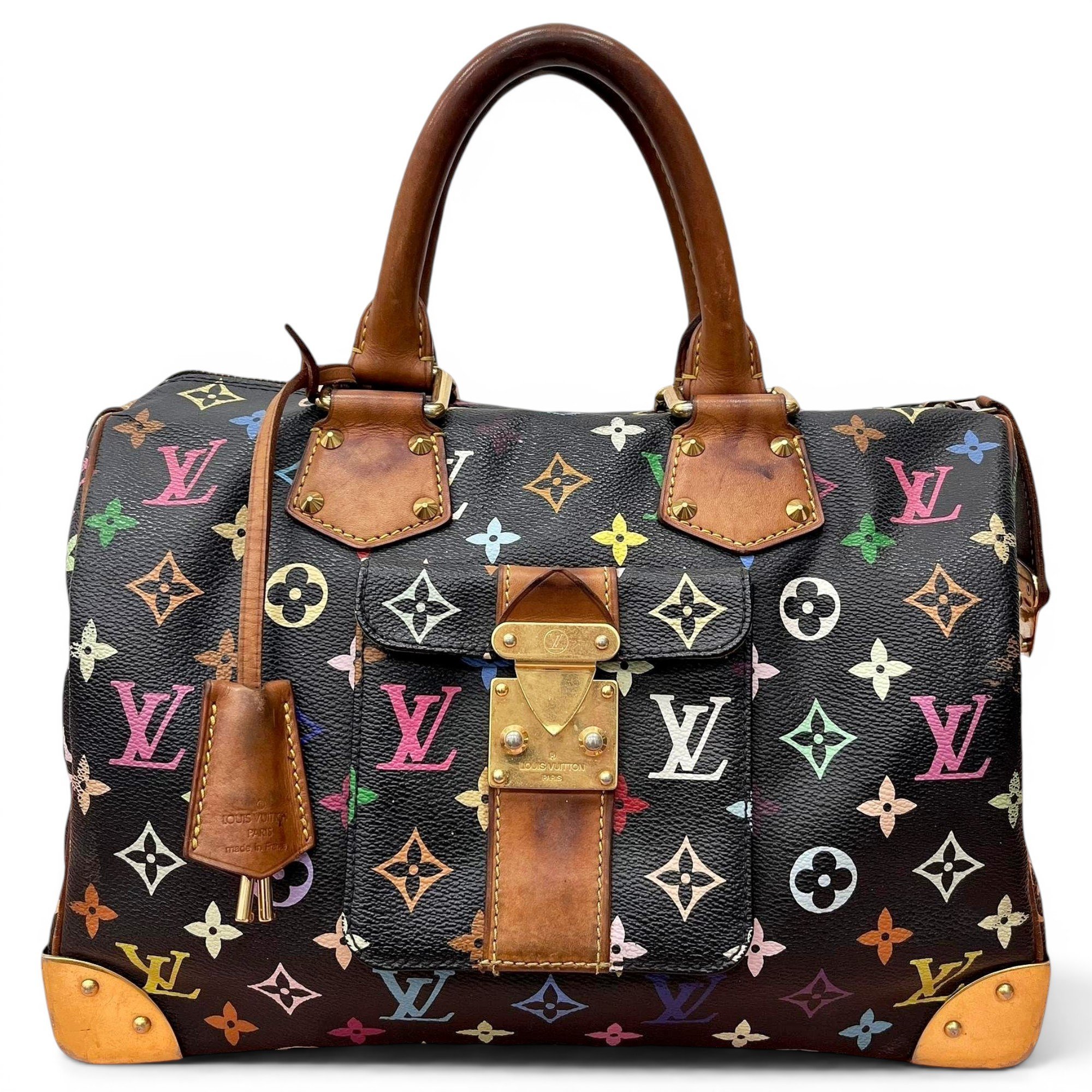 Speedy leather handbag